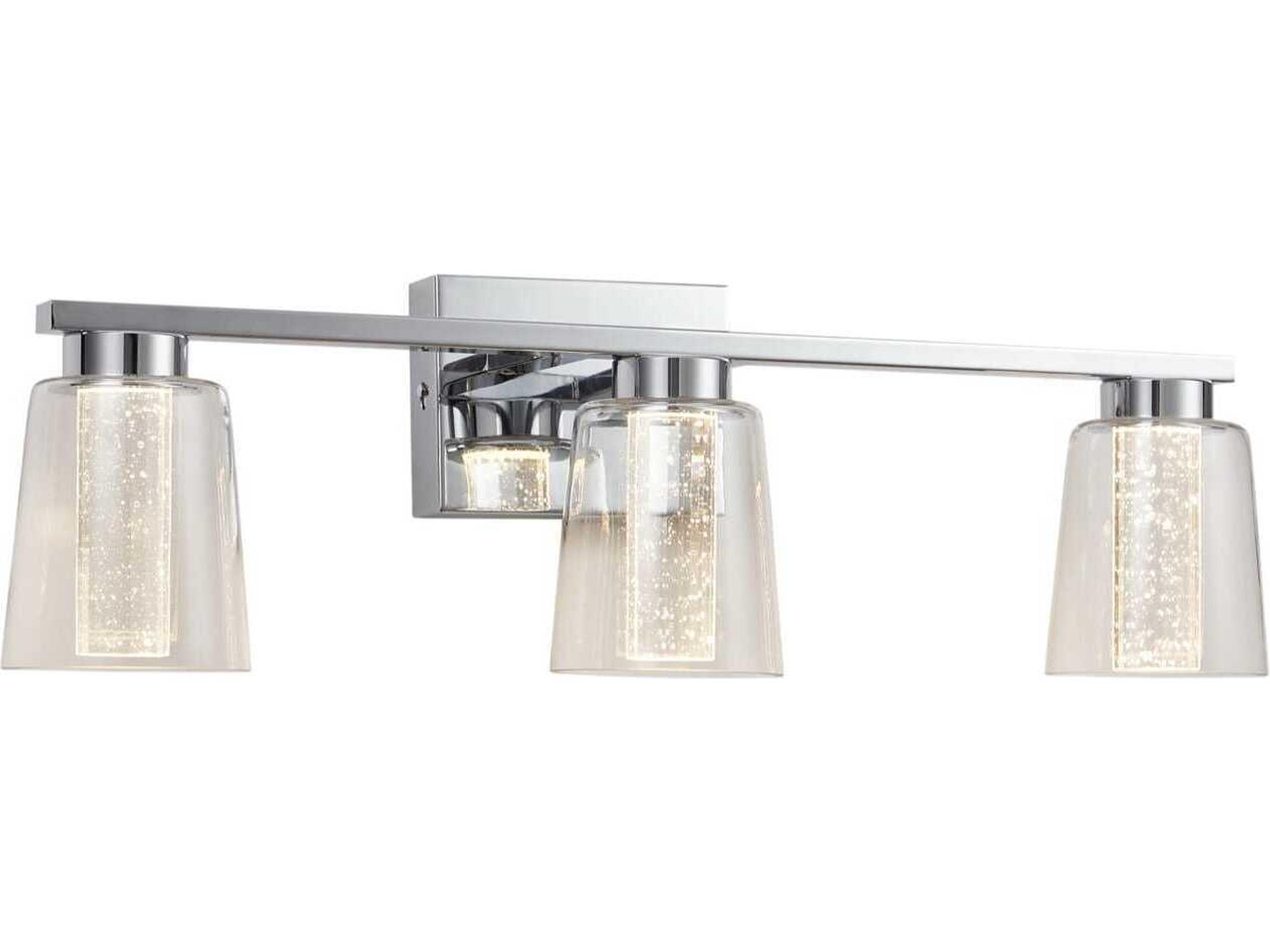 Artcraft Dalton 3-Light Chrome Vanity Light