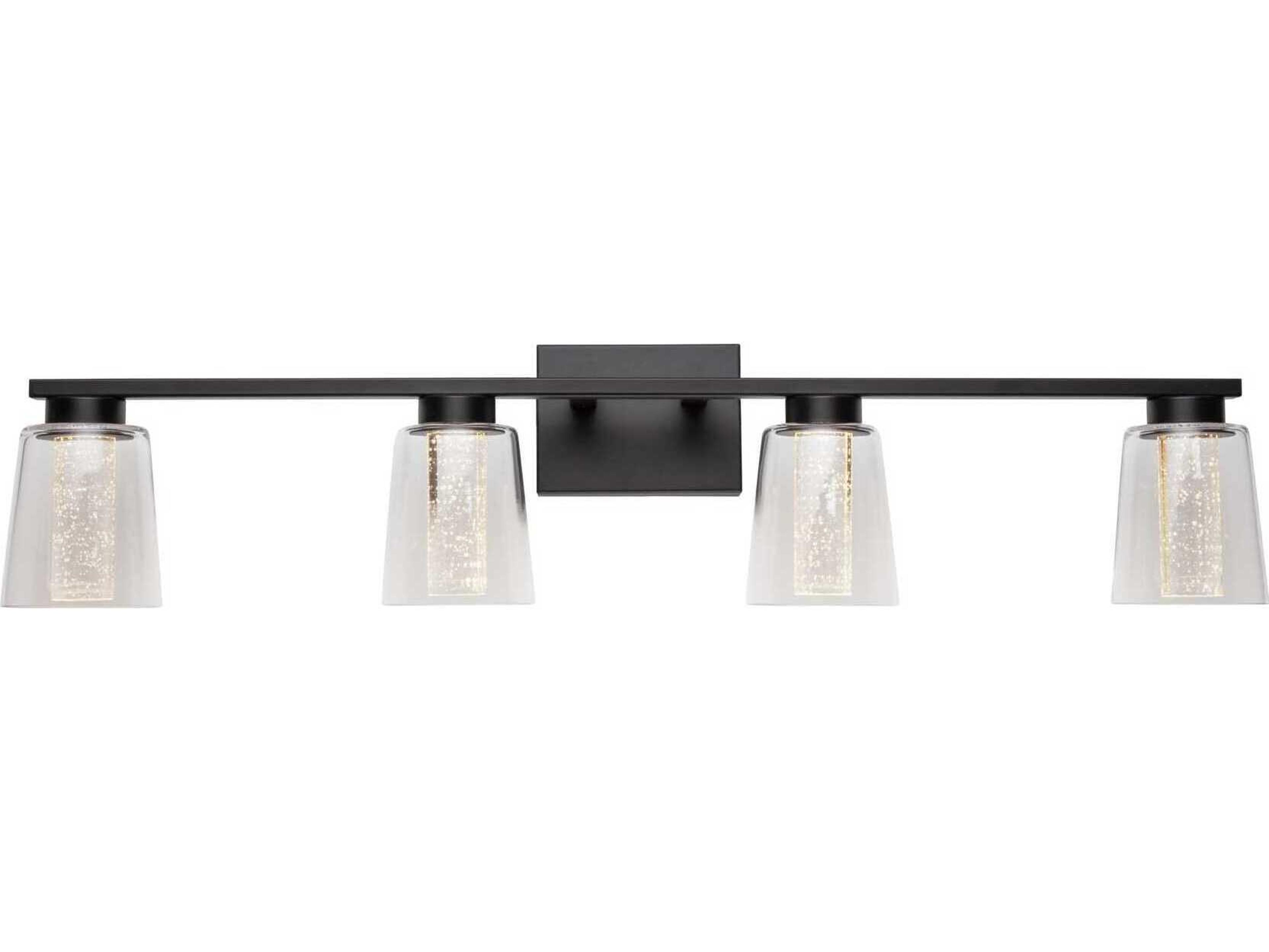 Artcraft Dalton 4-Light Black Vanity Light