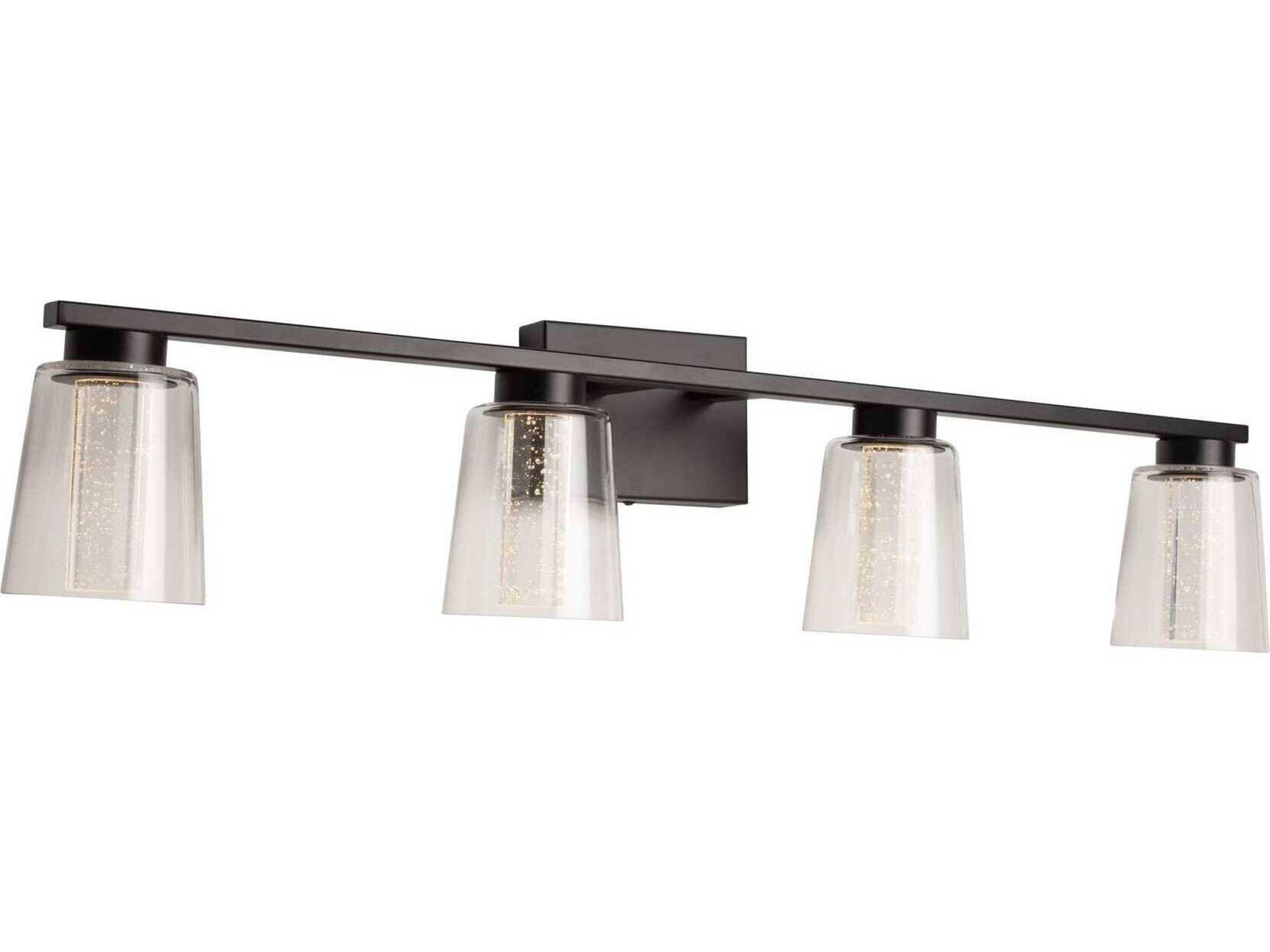 Artcraft Dalton 4-Light Black Vanity Light