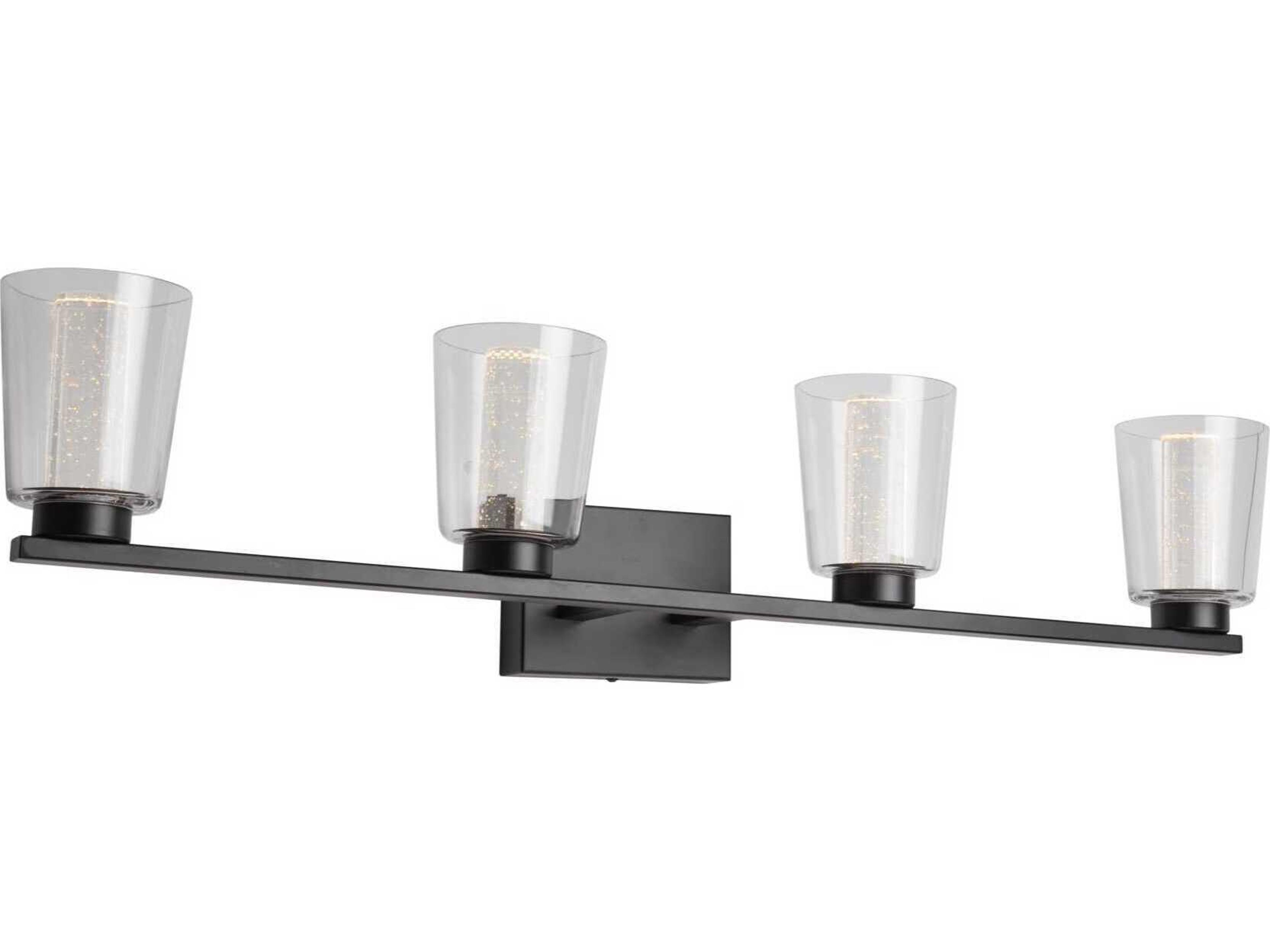 Artcraft Dalton 4-Light Black Vanity Light