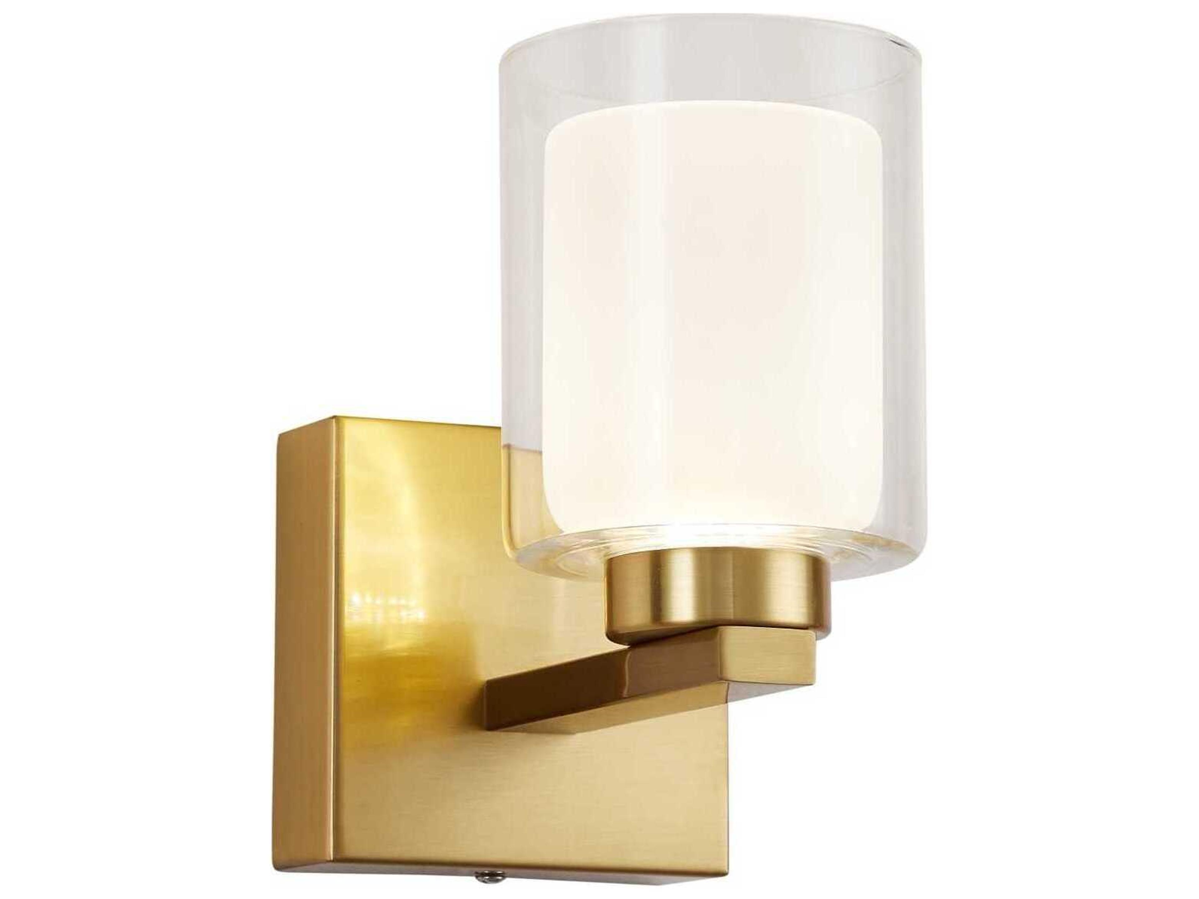 Artcraft Saville 1-Light Brass Wall Sconce