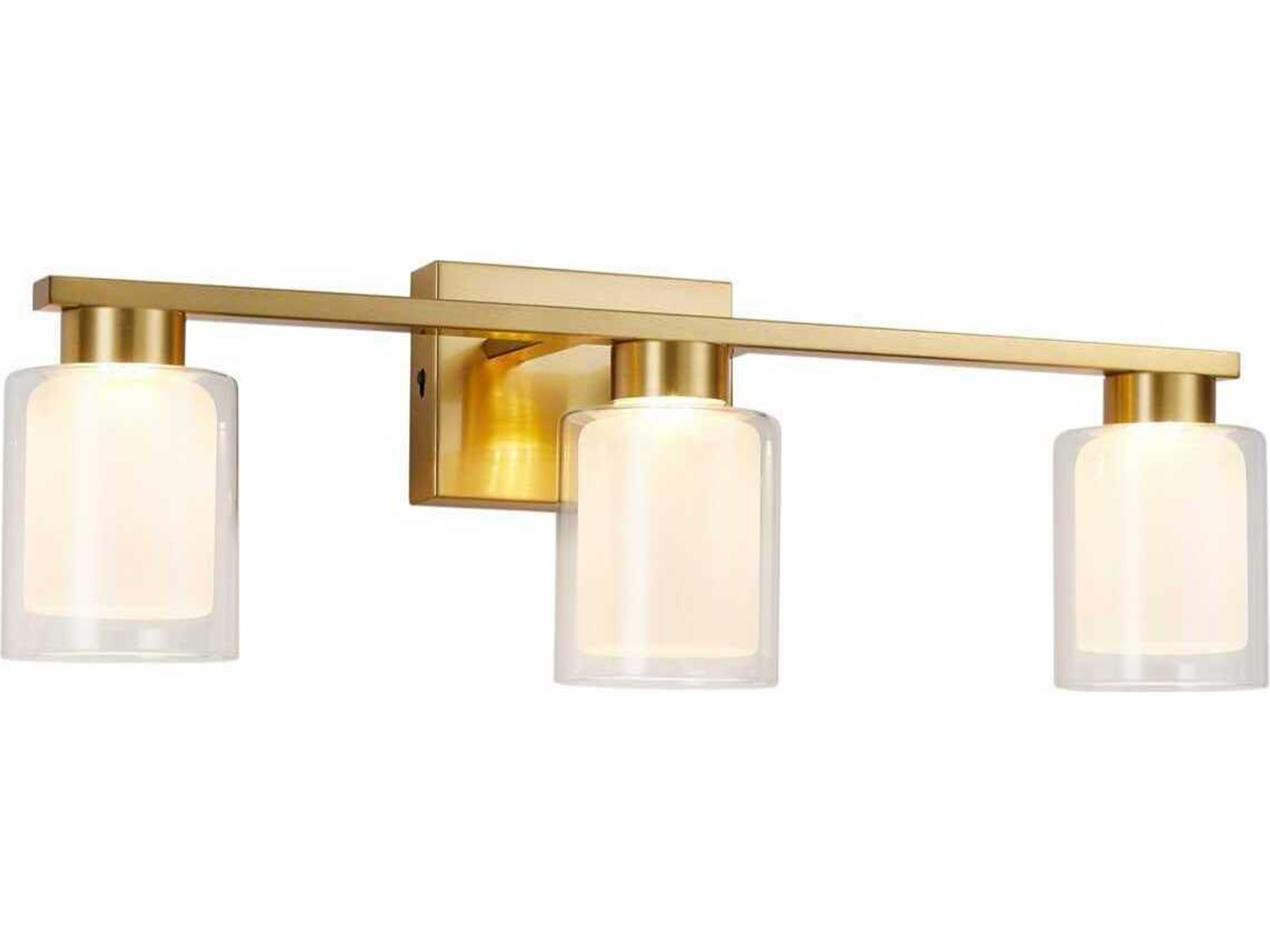Artcraft Saville 3-Light Brass Vanity Light