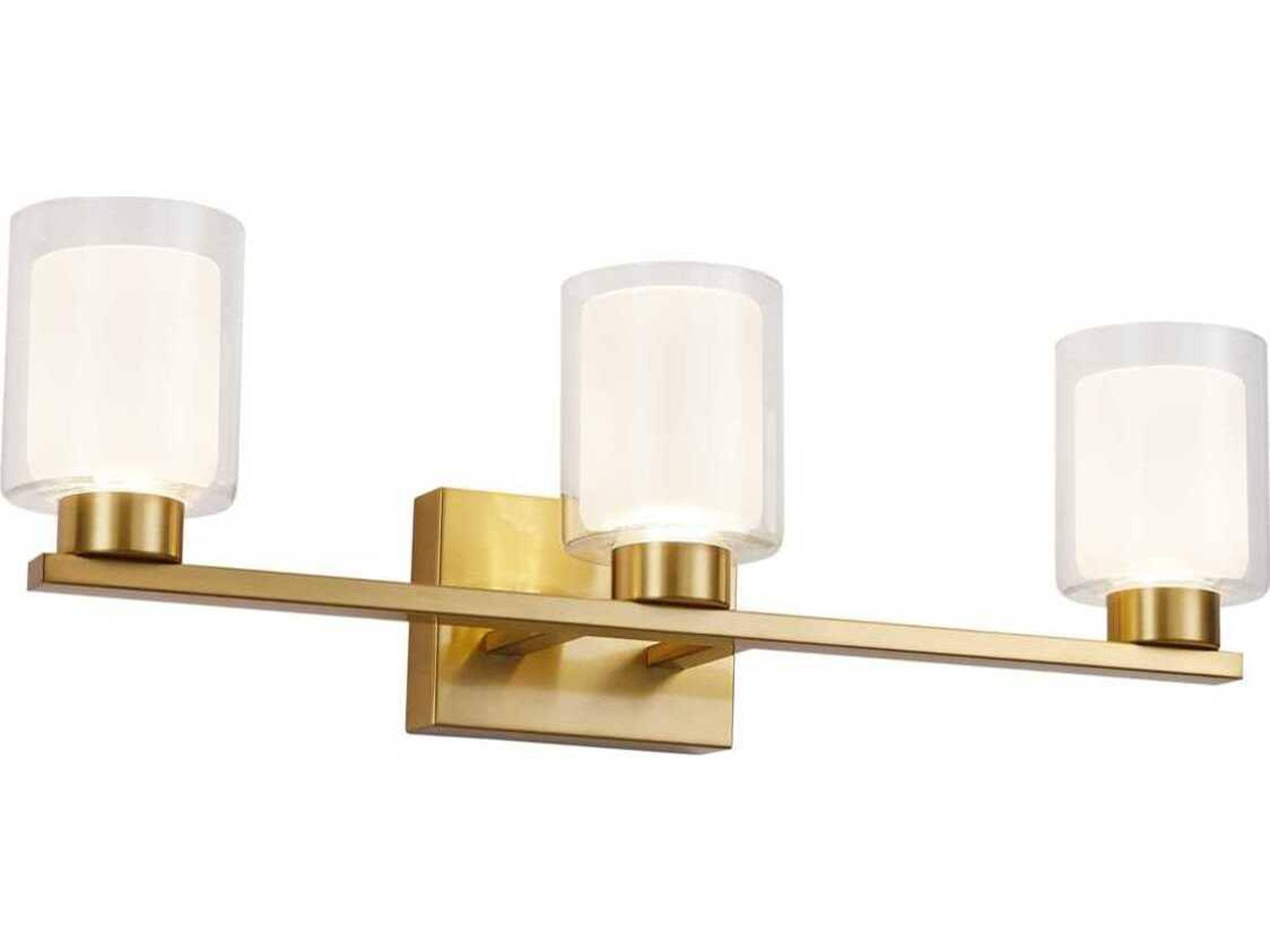 Artcraft Saville 3-Light Brass Vanity Light