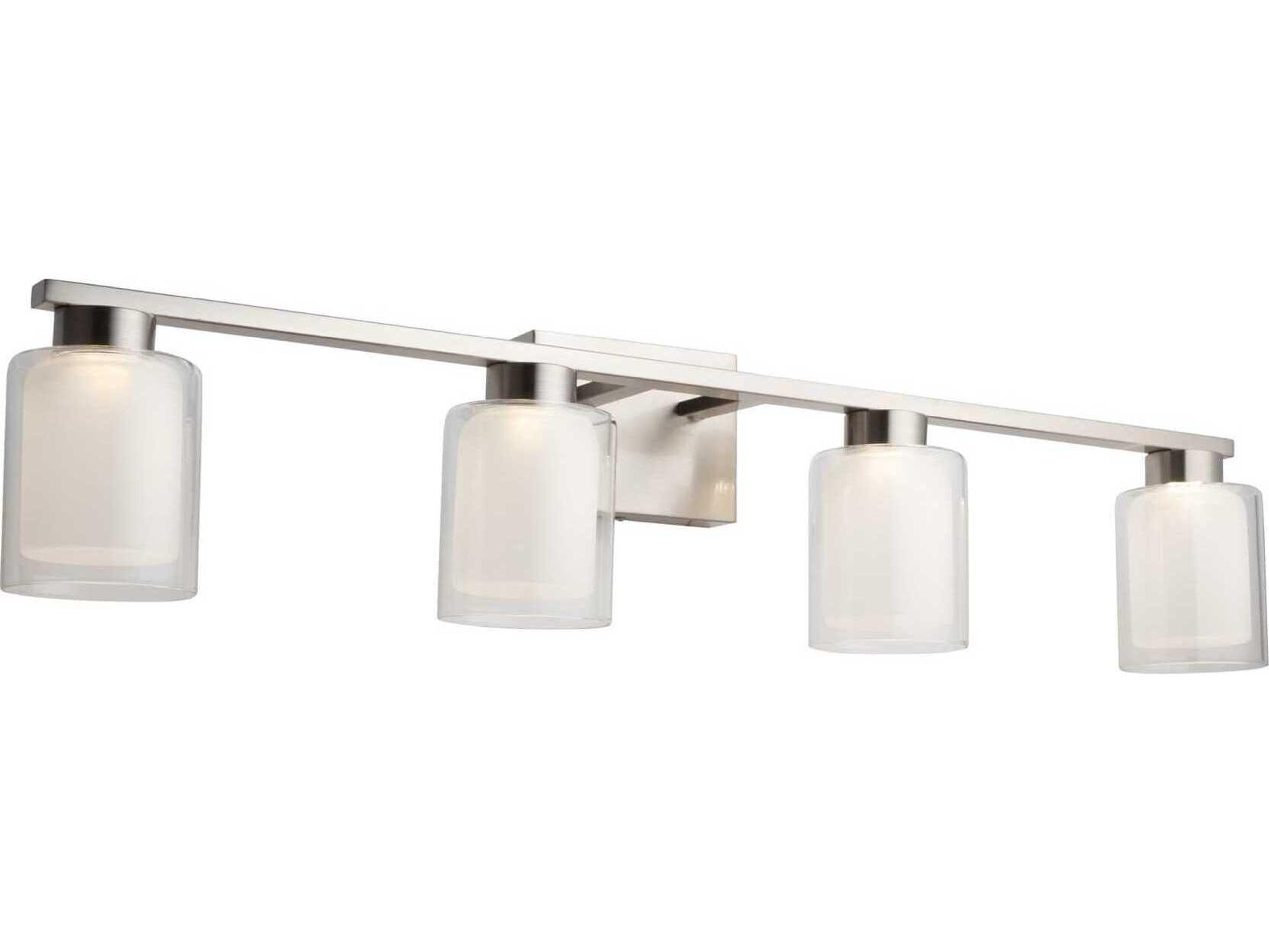 Artcraft Saville 4-Light Brushed Nickel Vanity Light