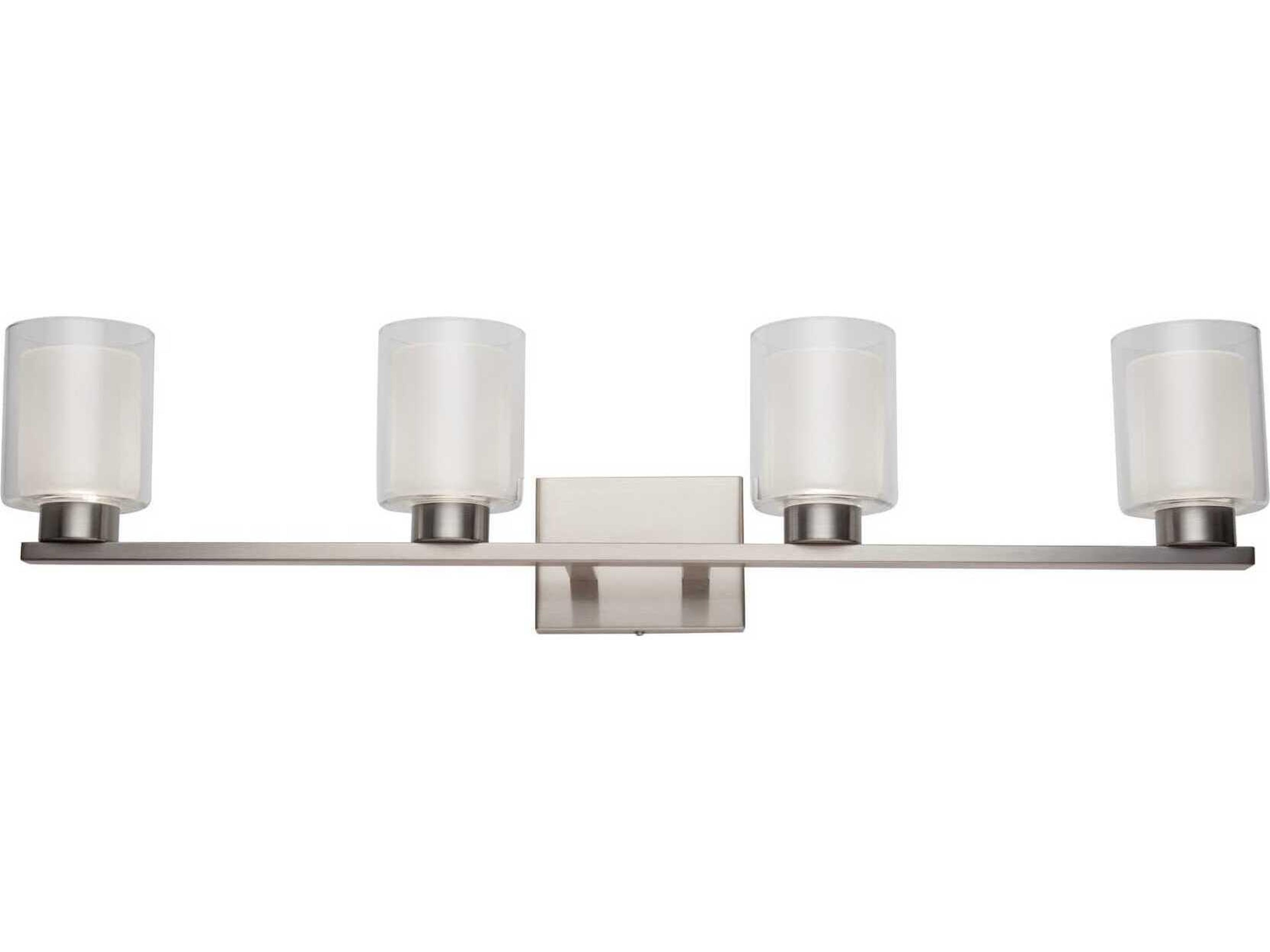 Artcraft Saville 4-Light Brushed Nickel Vanity Light