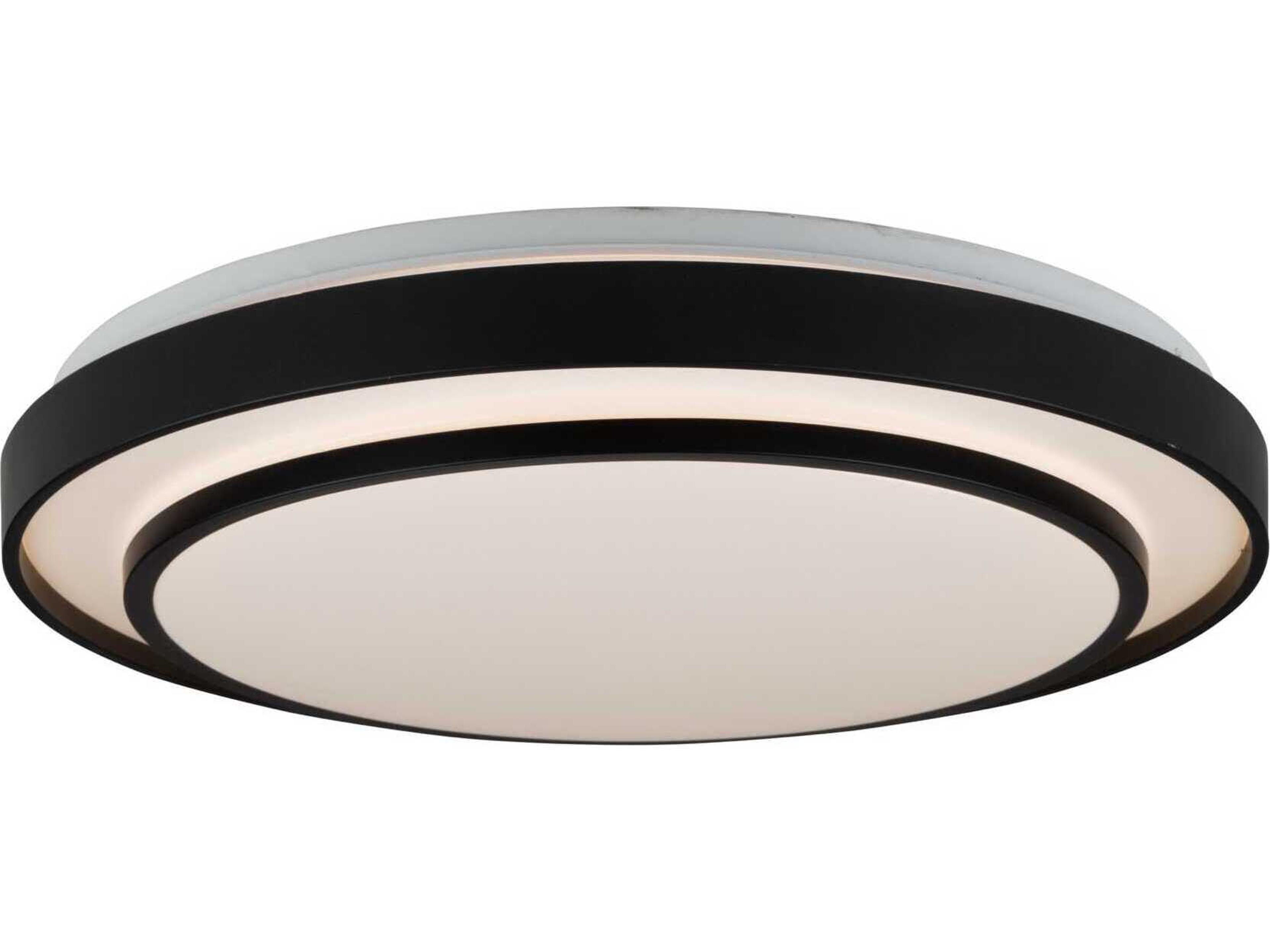 Aziza LED Flush Mount 19-Inch Black