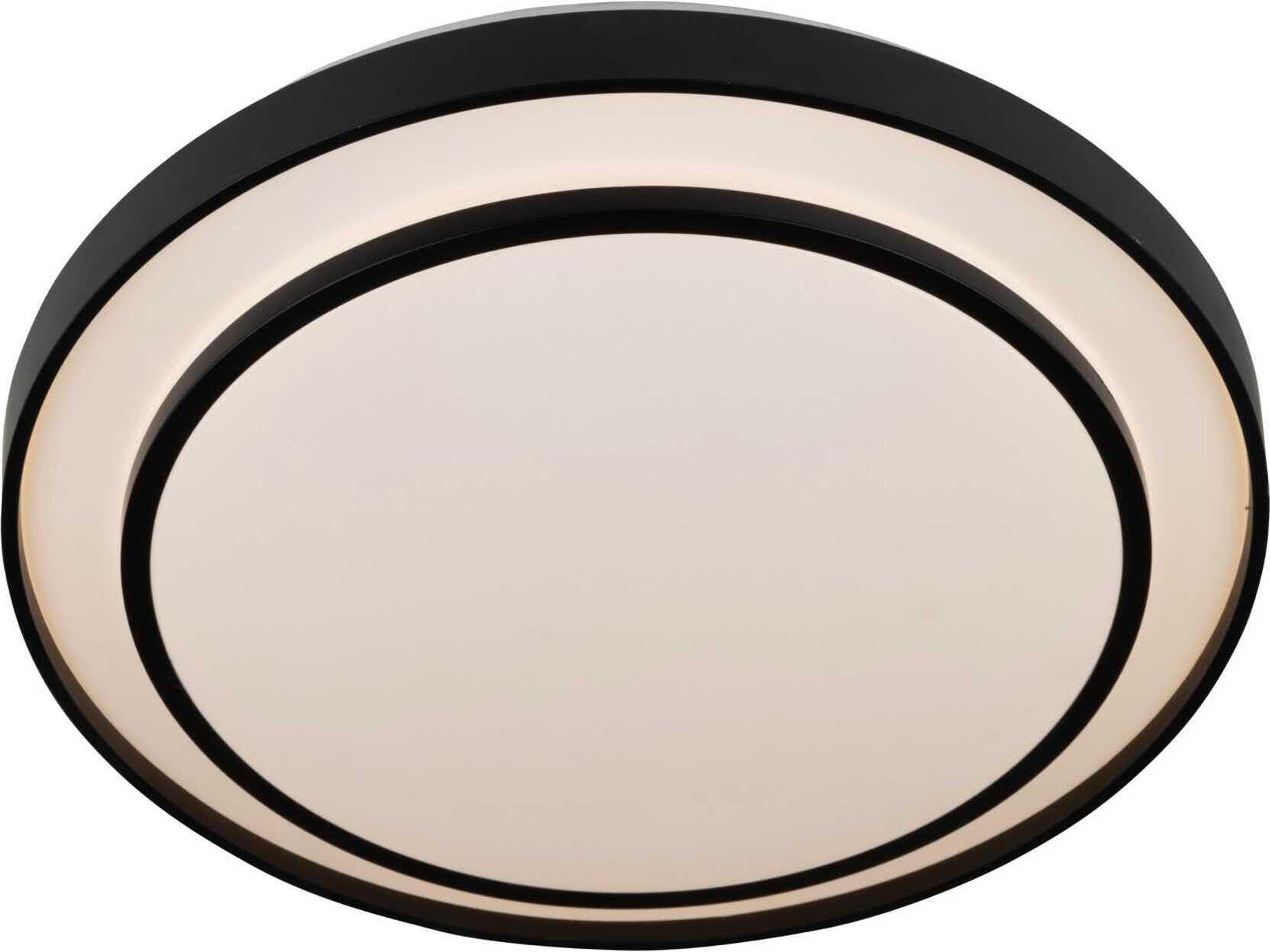 Artcraft Aziza 1-Light Black Round Flush Mount