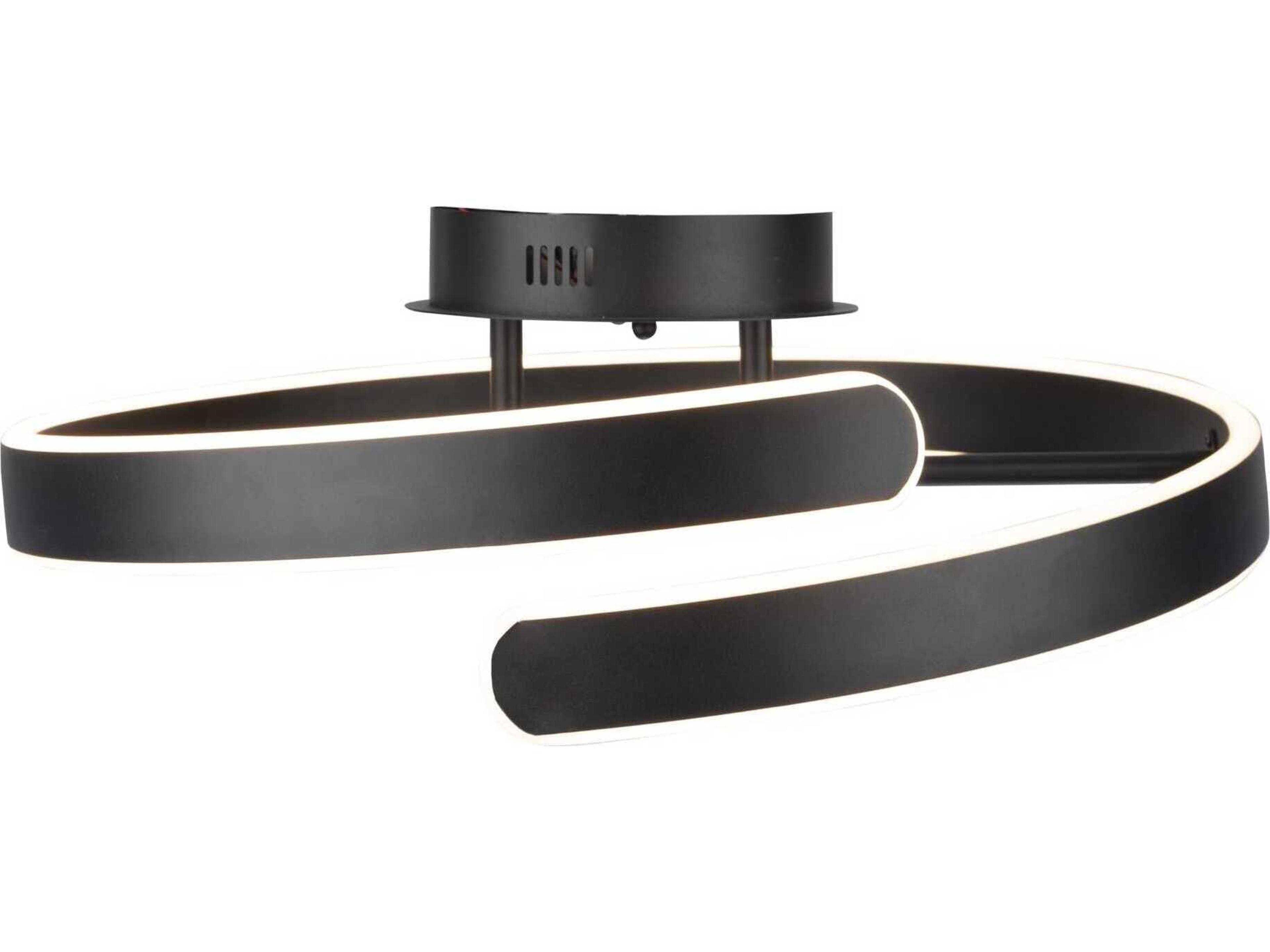 Artcraft Sirius Black LED Semi Flush Mount