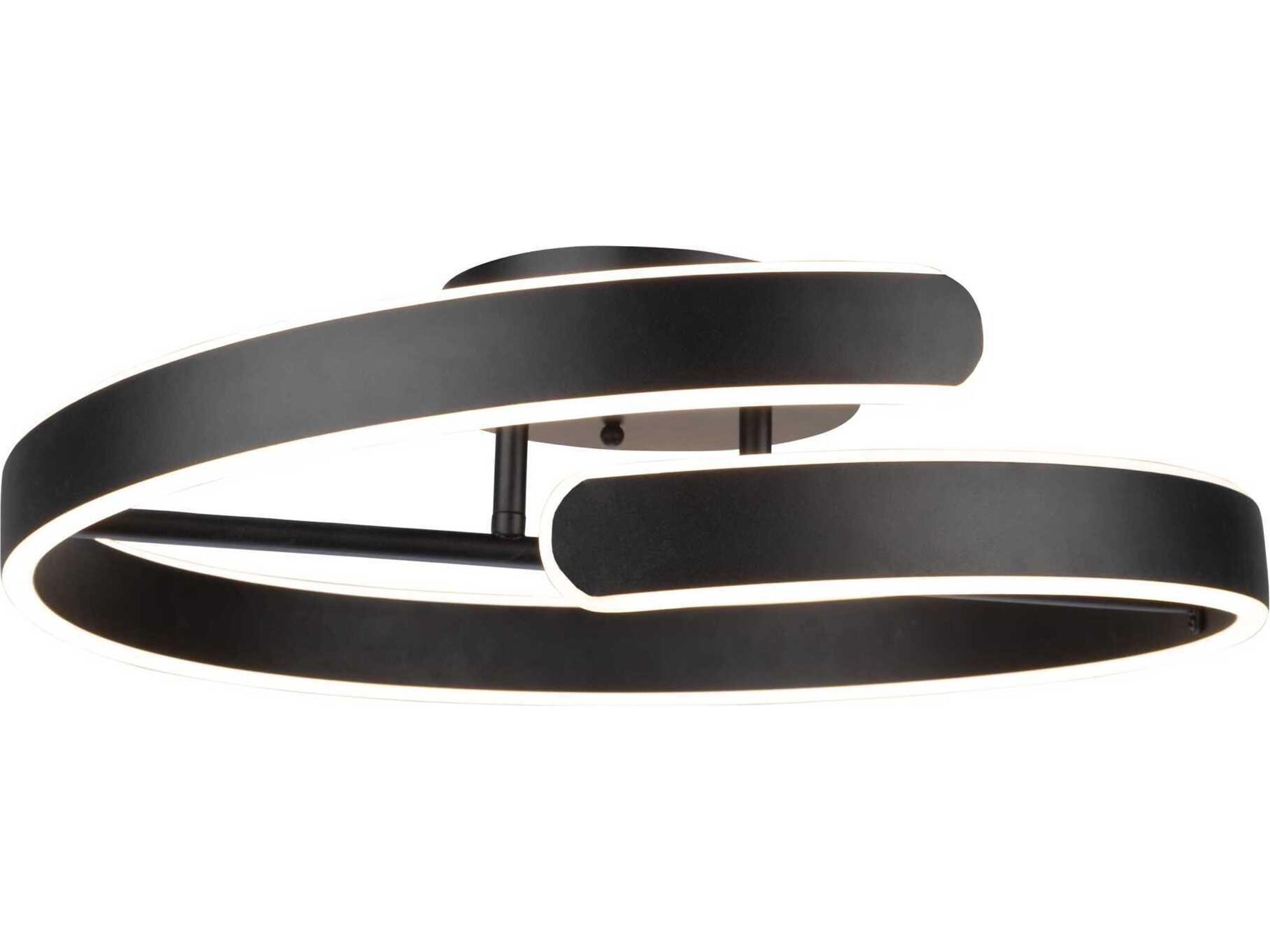 Artcraft Sirius Black LED Semi Flush Mount