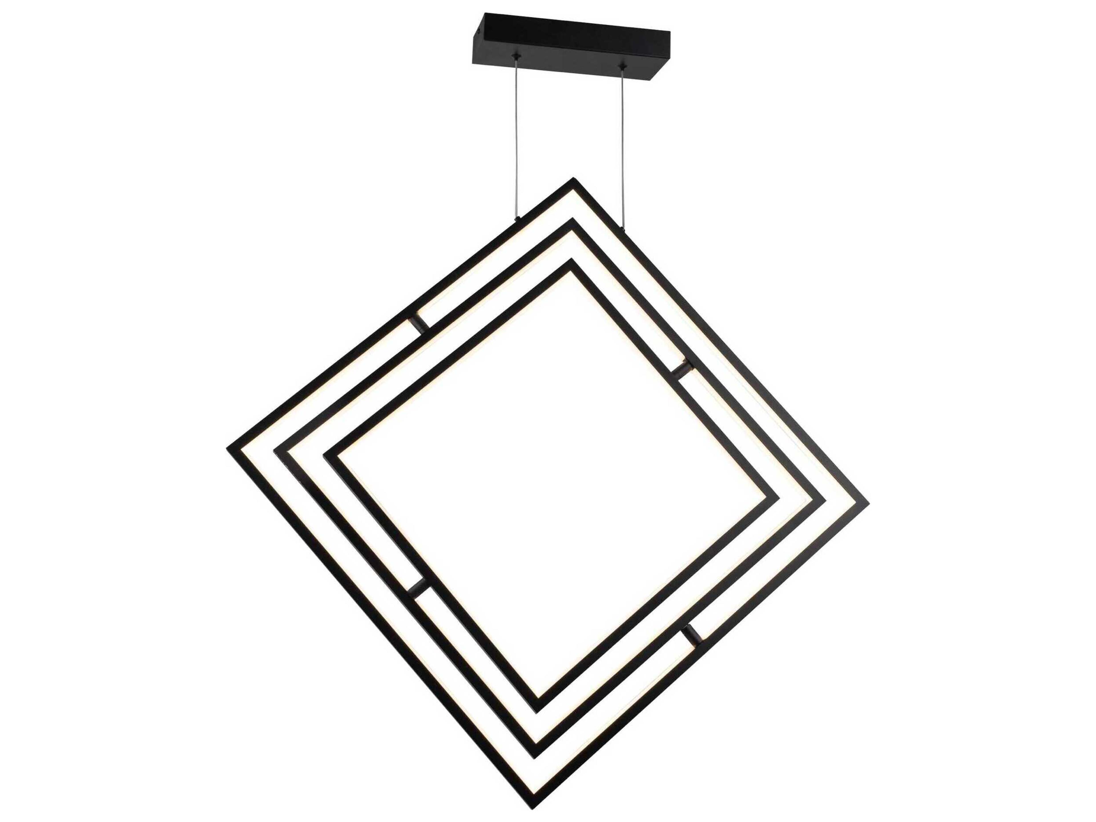 Artcraft Graymar Black LED Geometric Pendant