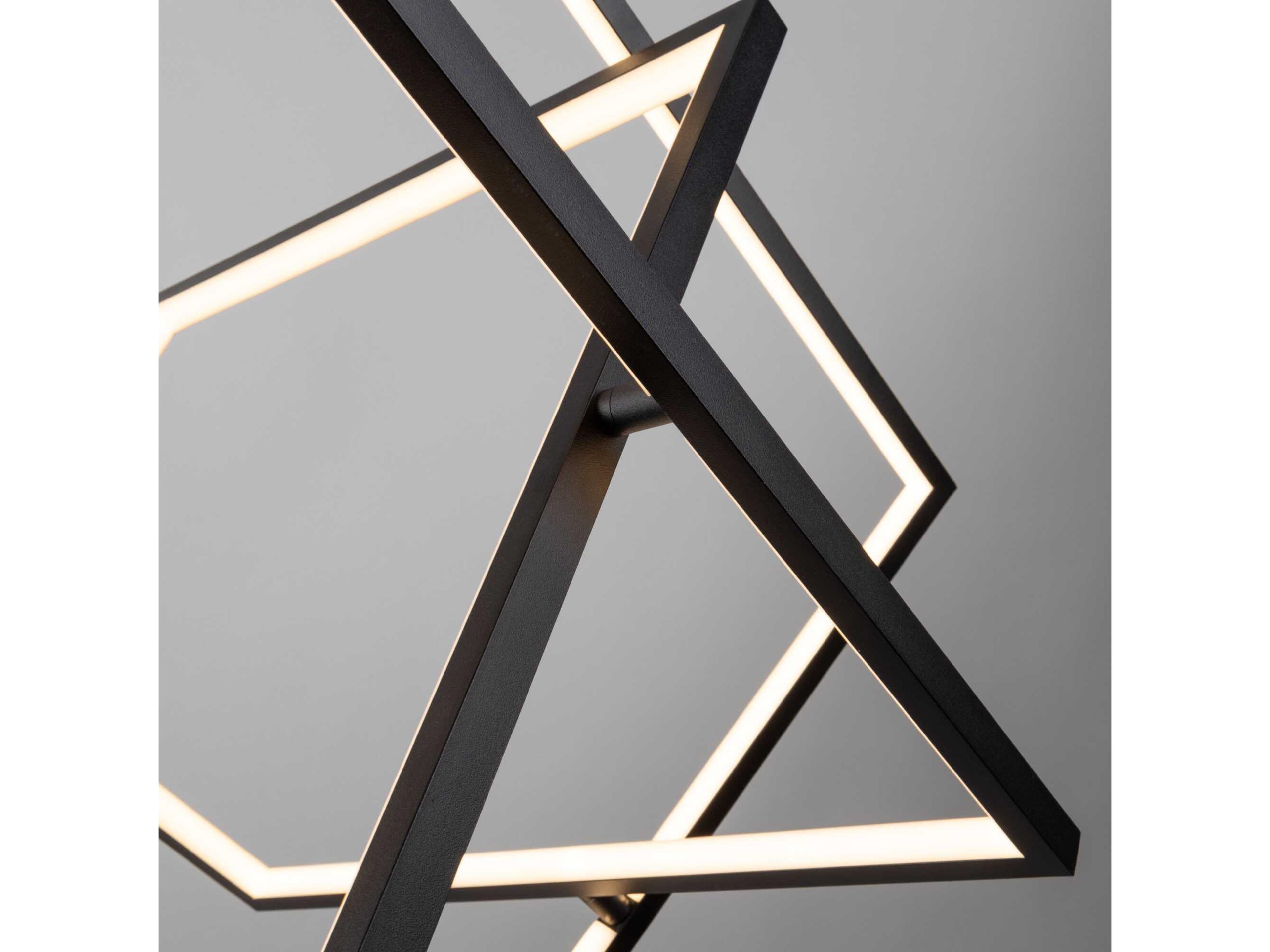 Artcraft Graymar Black LED Geometric Pendant
