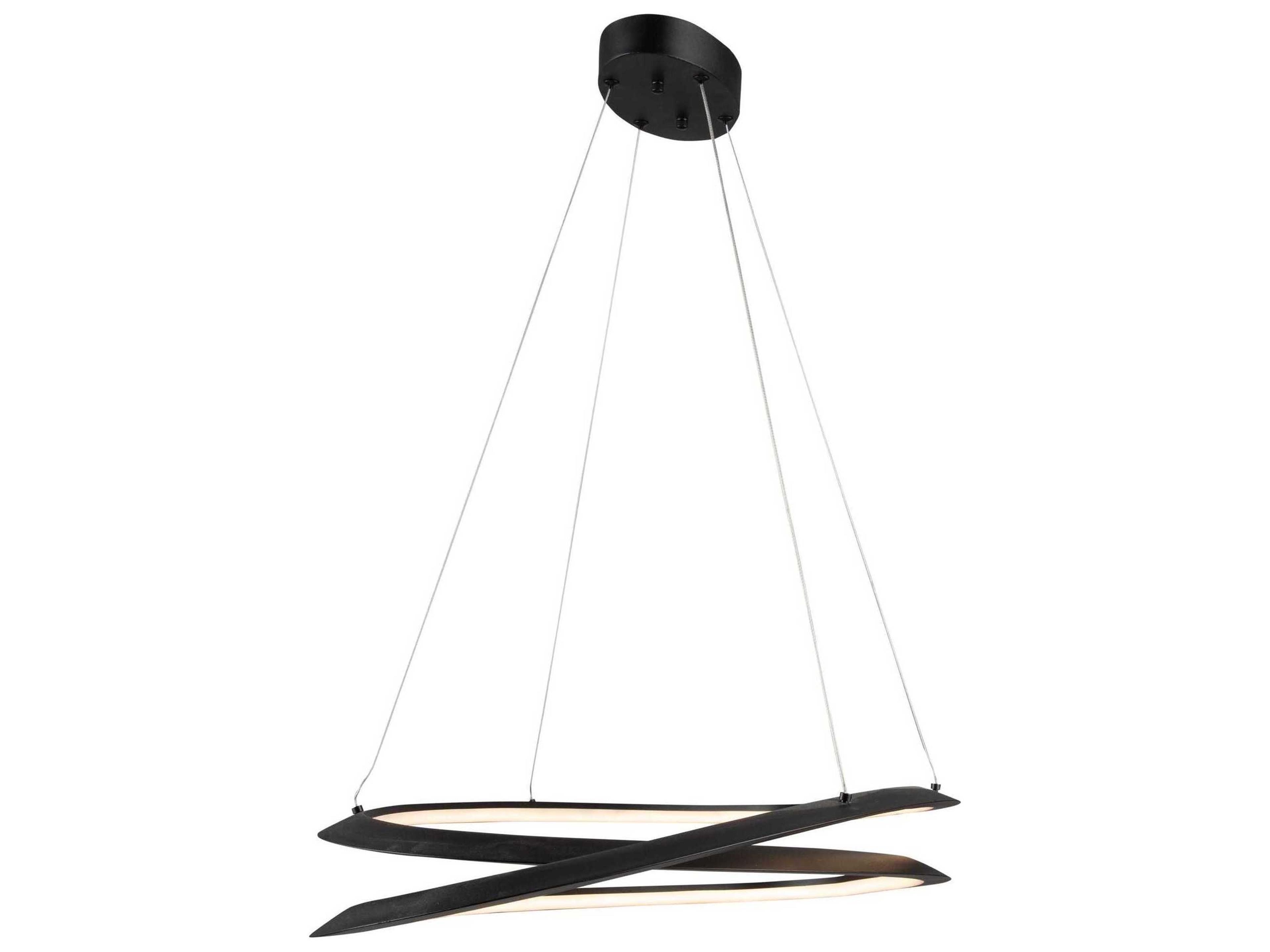 Artcraft Ara Black LED Island Pendant