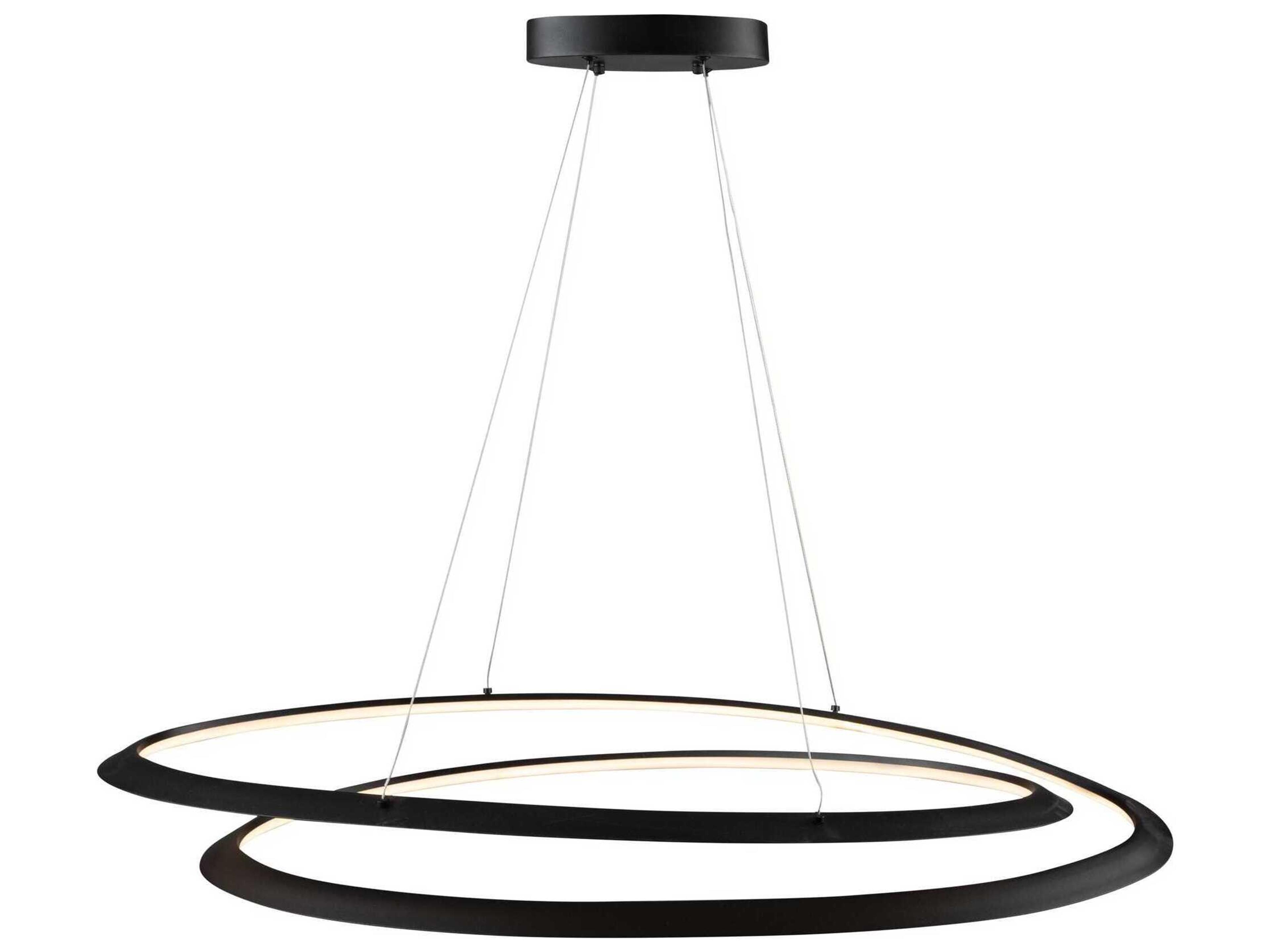Artcraft Ara Black LED Island Pendant