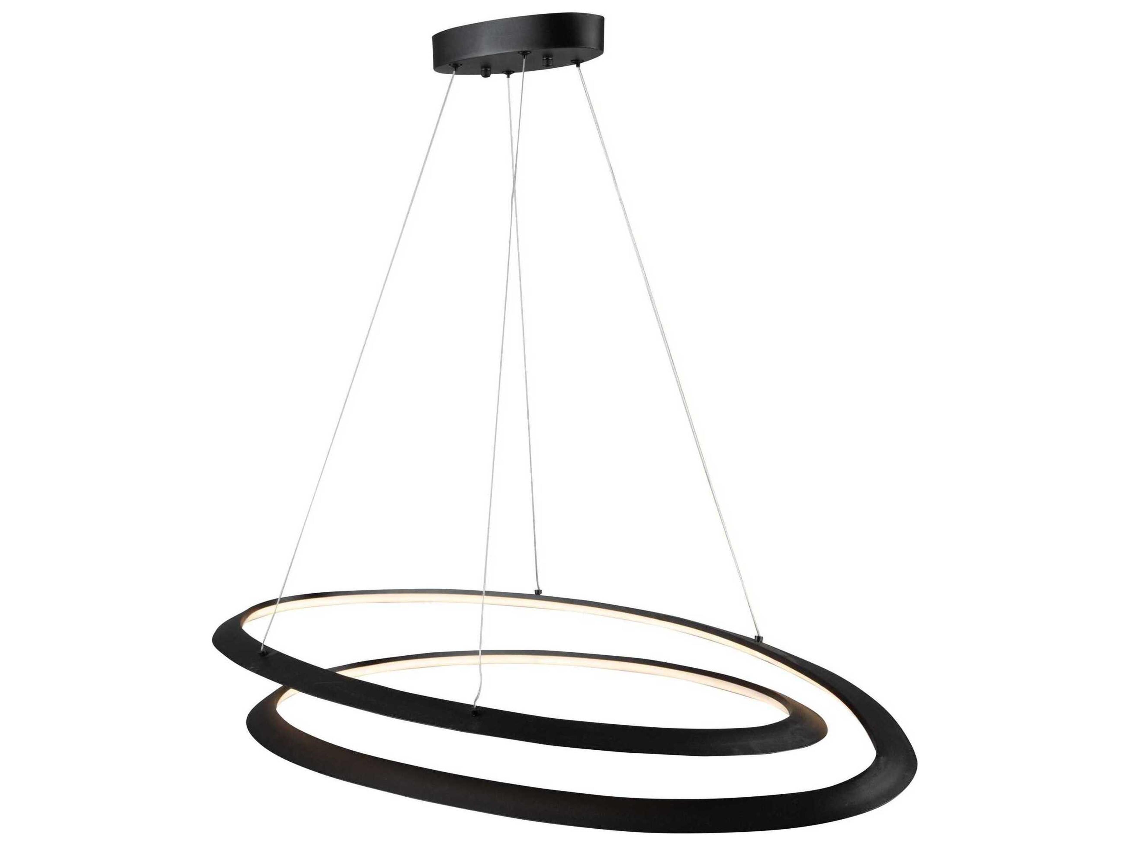 Artcraft Ara Black LED Island Pendant