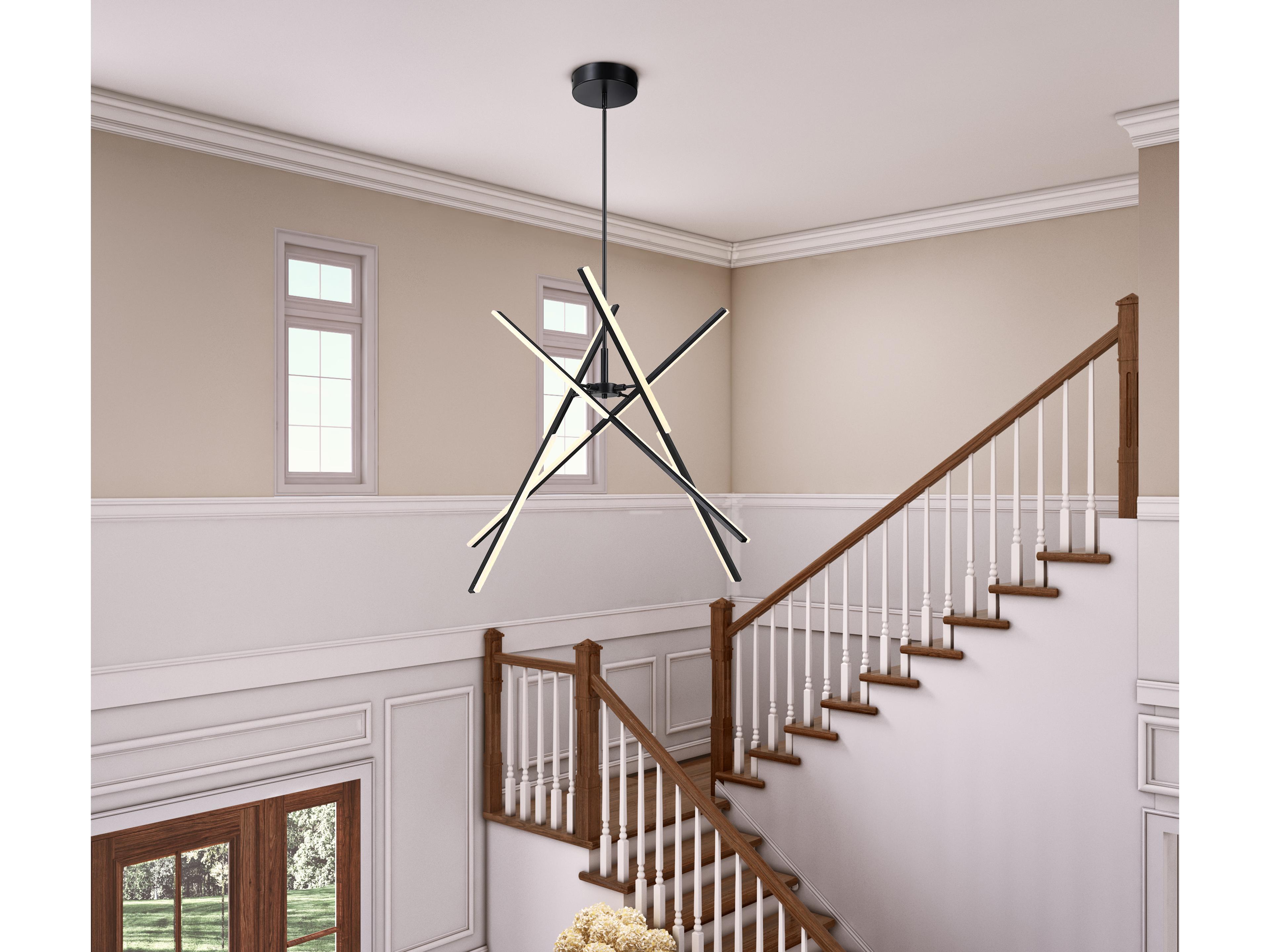 Artcraft Stix Black Linear Pendant