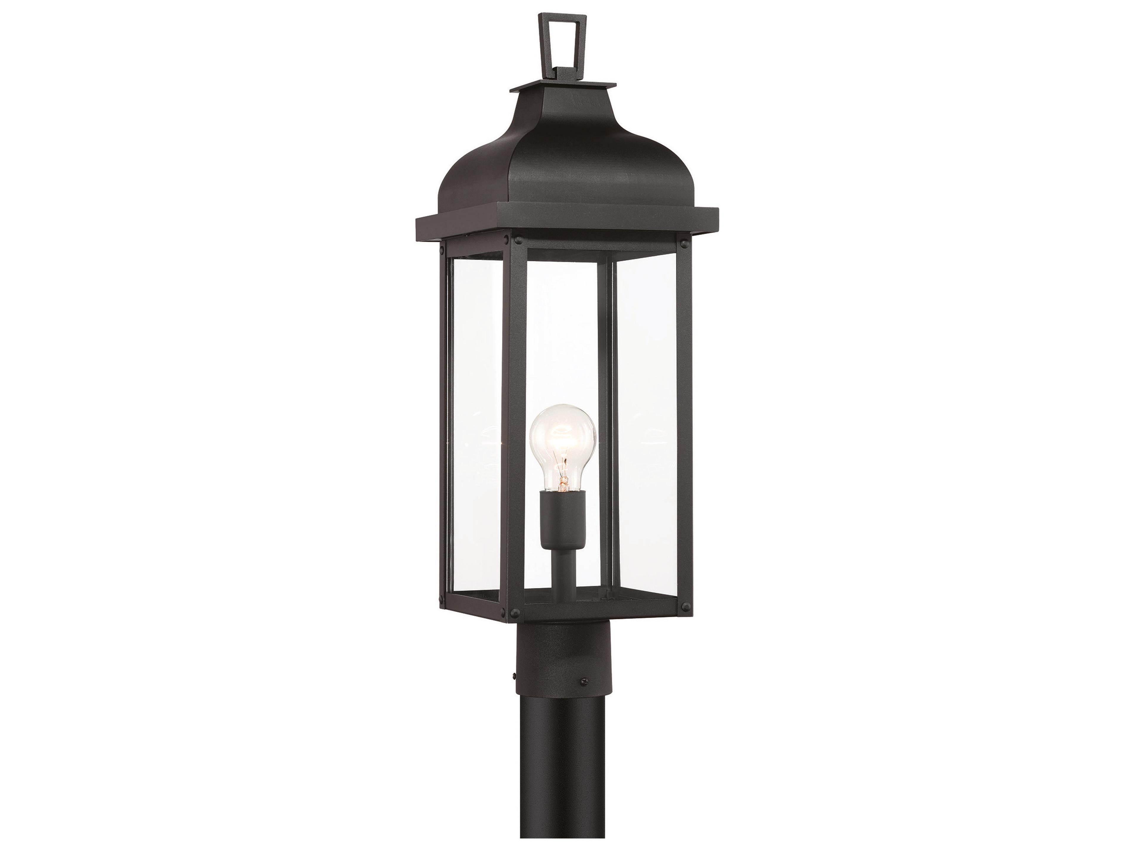 Madrid Outdoor Post Light in Black