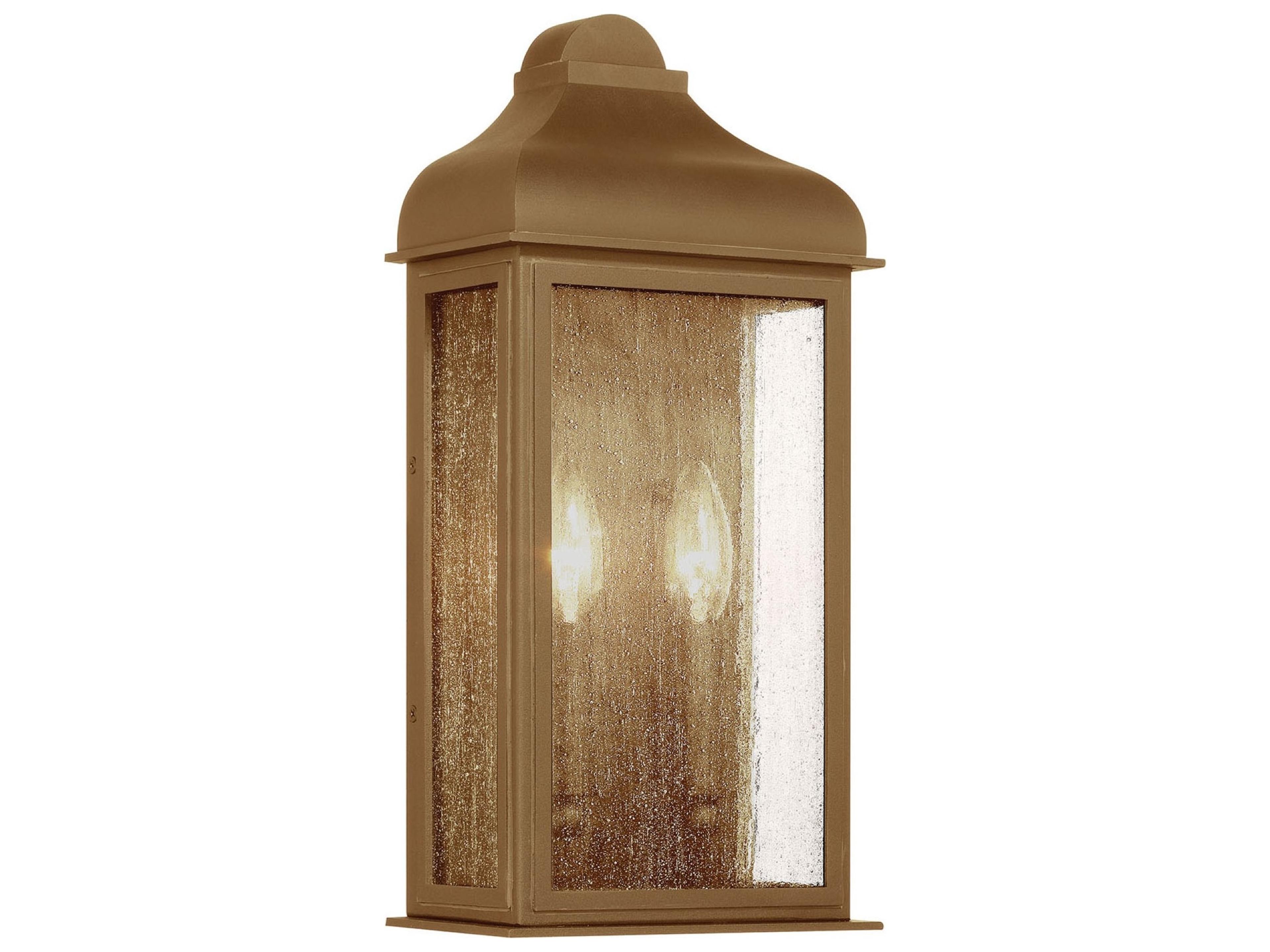 Madrid Outdoor Wall Sconce in Weathered Brass