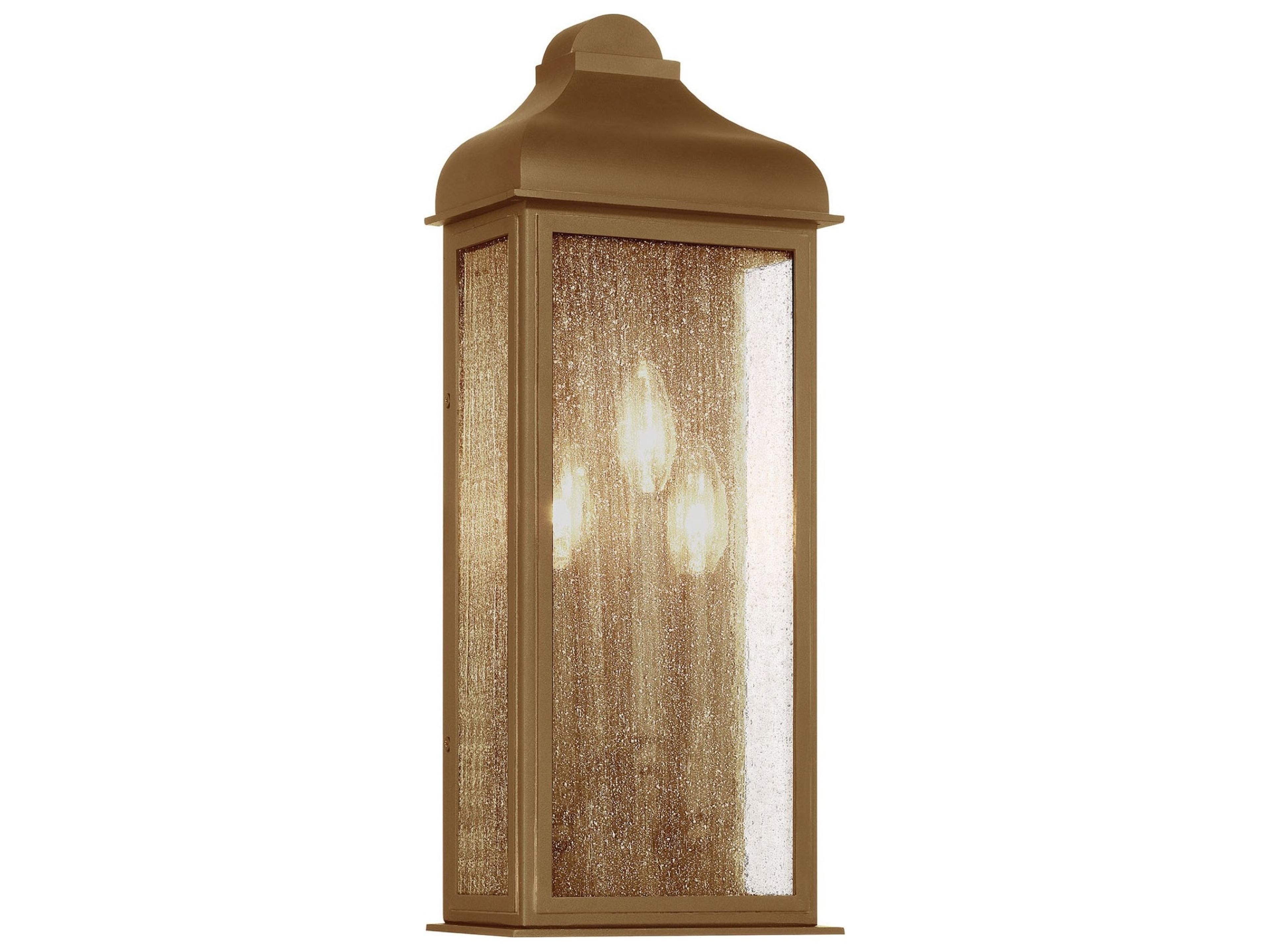 Madrid Outdoor Wall Sconce in Weathered Brass