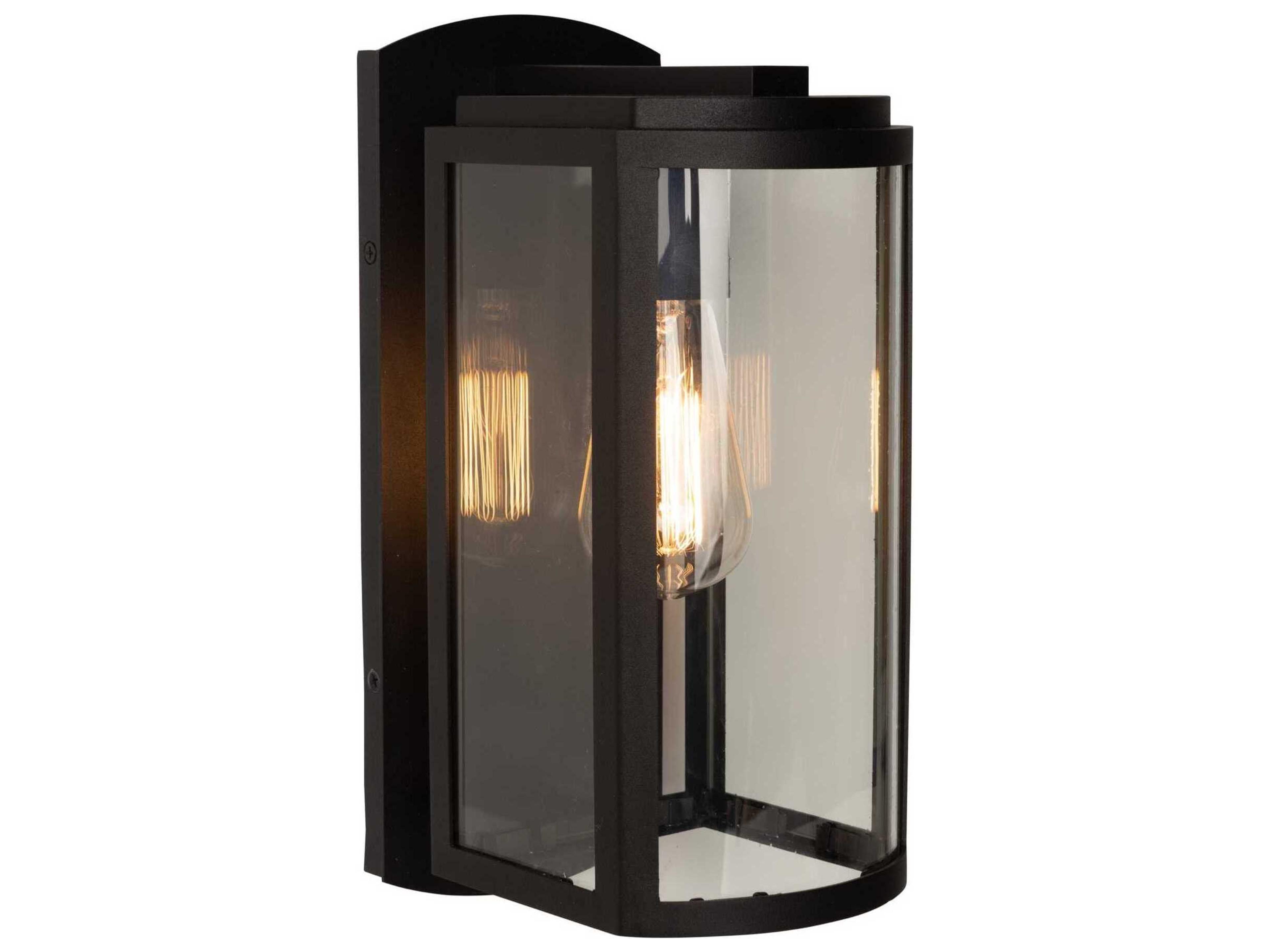 Lakewood Outdoor Wall Sconce Matte Black Modern