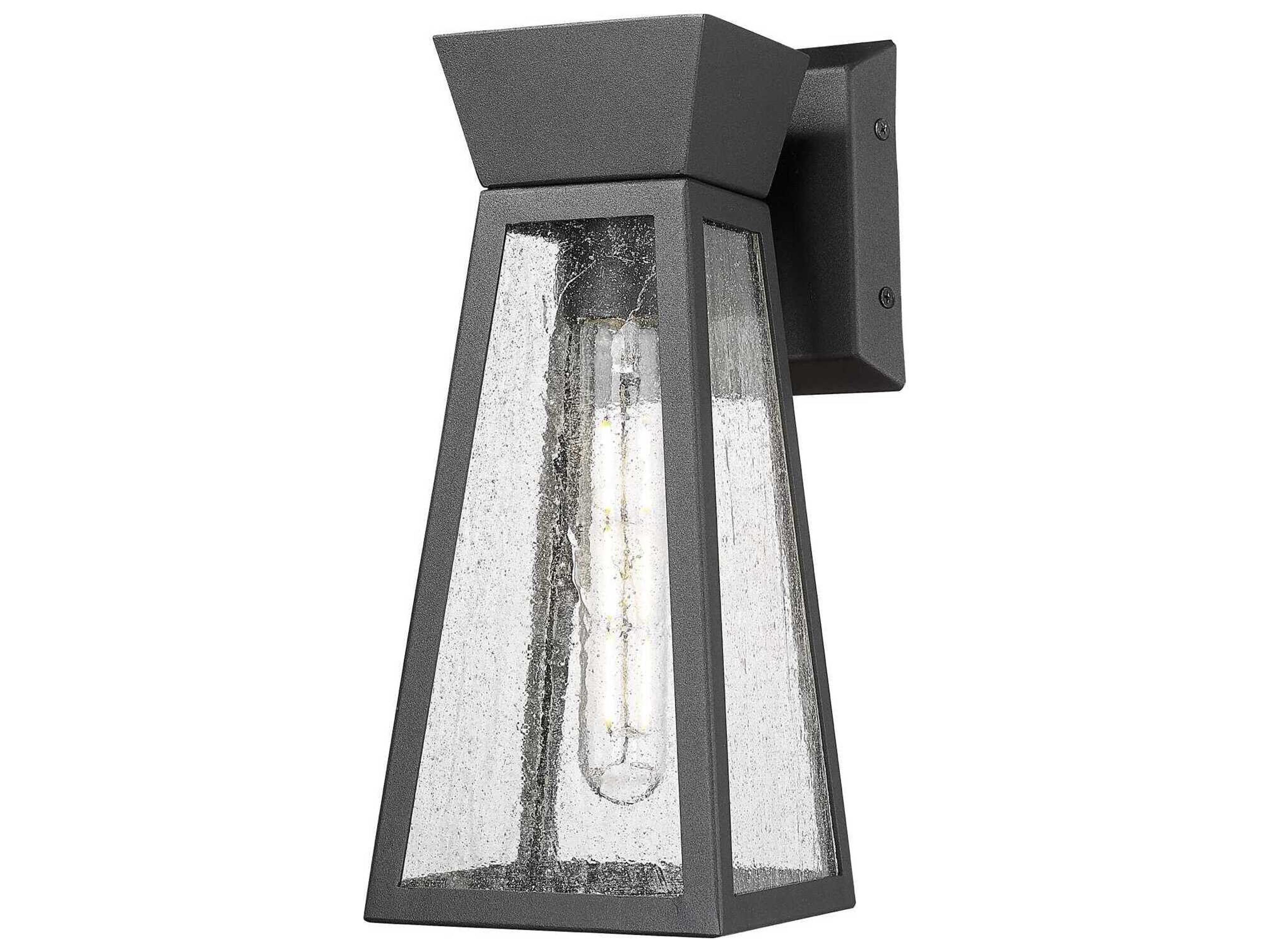 Lucian Outdoor Wall Sconce Modern Black