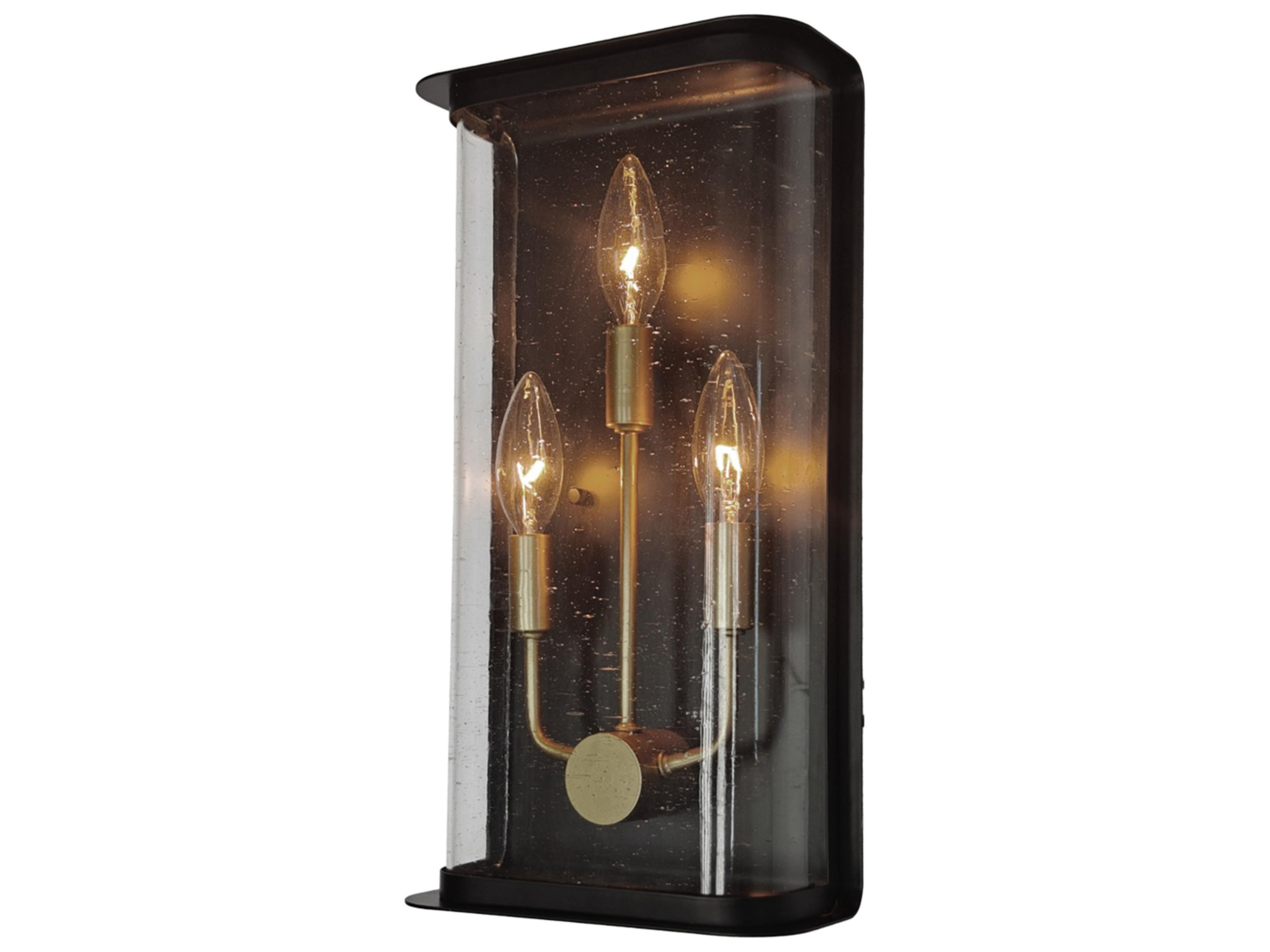 Stonegate LED Outdoor Wall Mount Lantern in Black