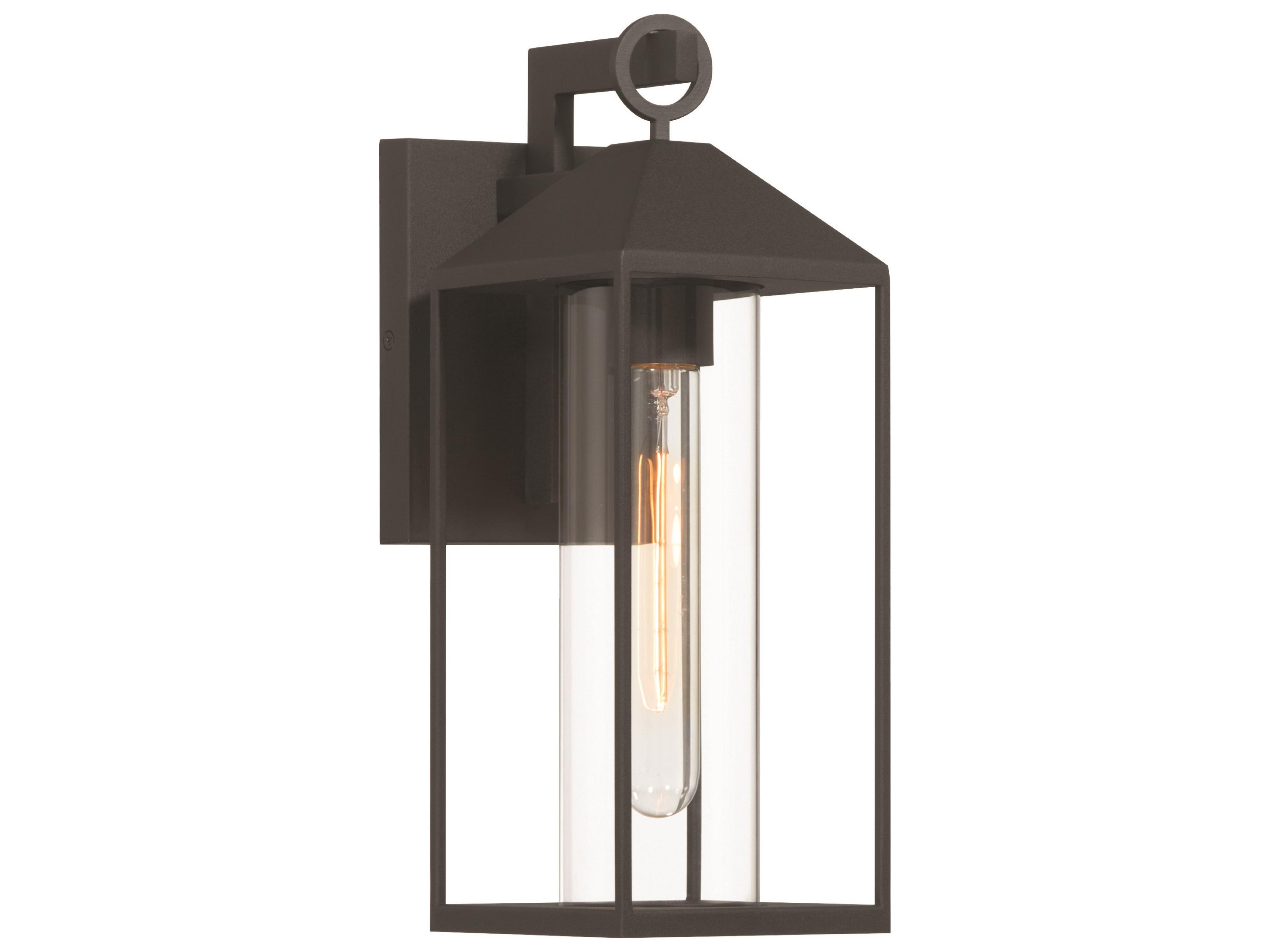 Portside Outdoor Wall Lantern in Black
