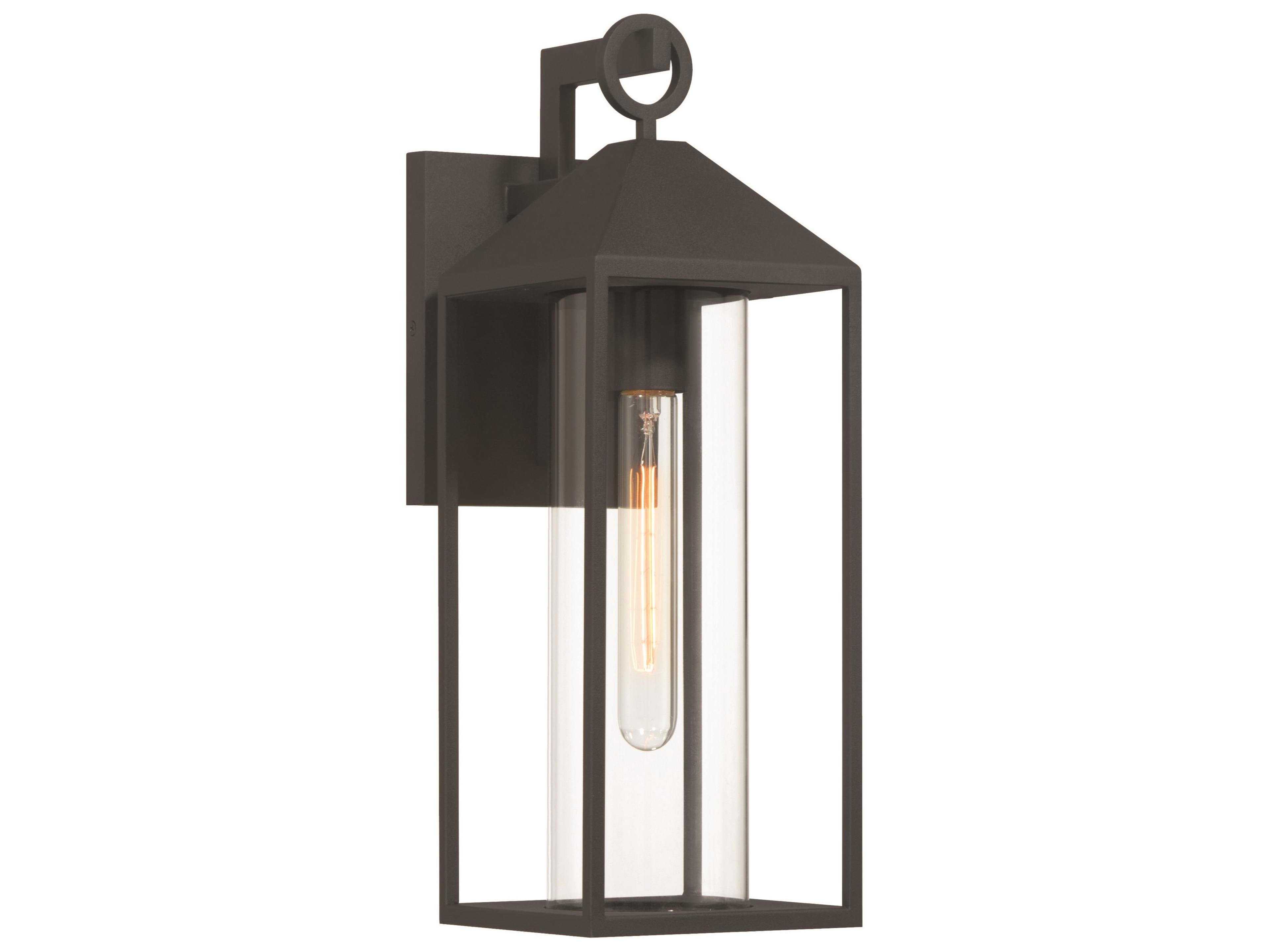 Portside Outdoor Wall Lantern Modern Black LED