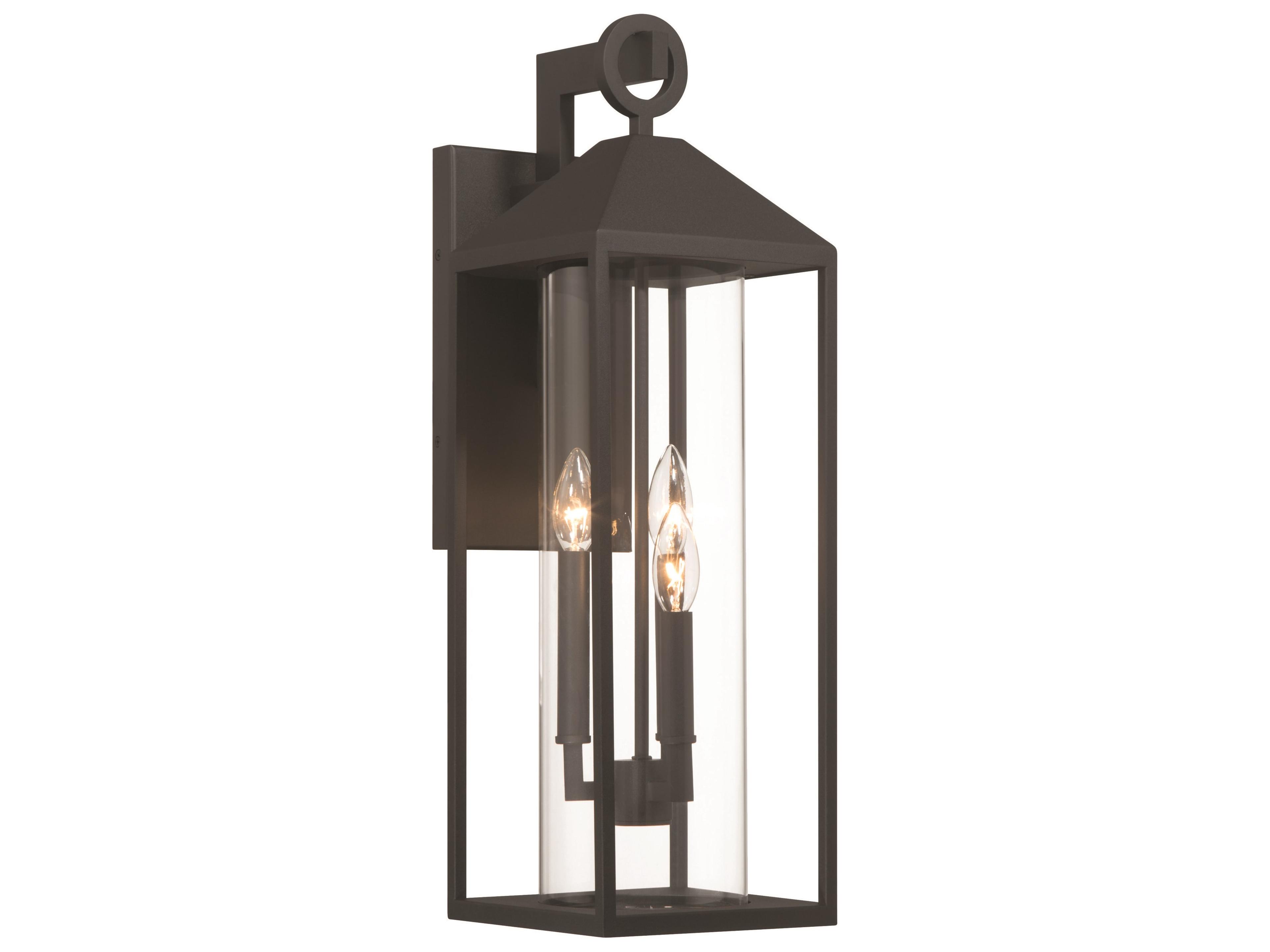 Portside Outdoor Wall Sconce Modern Black Lantern
