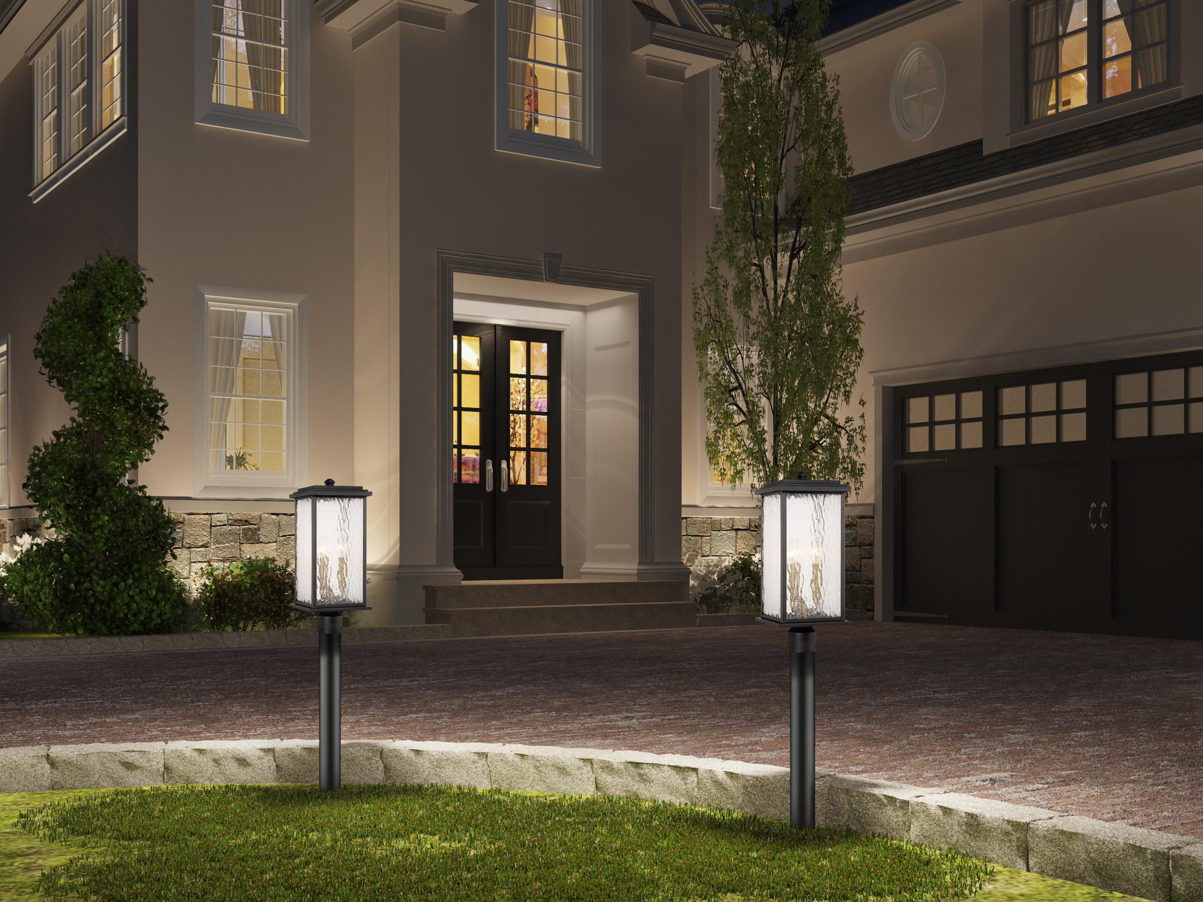 Artcraft Estate 3-Light Outdoor Post Light
