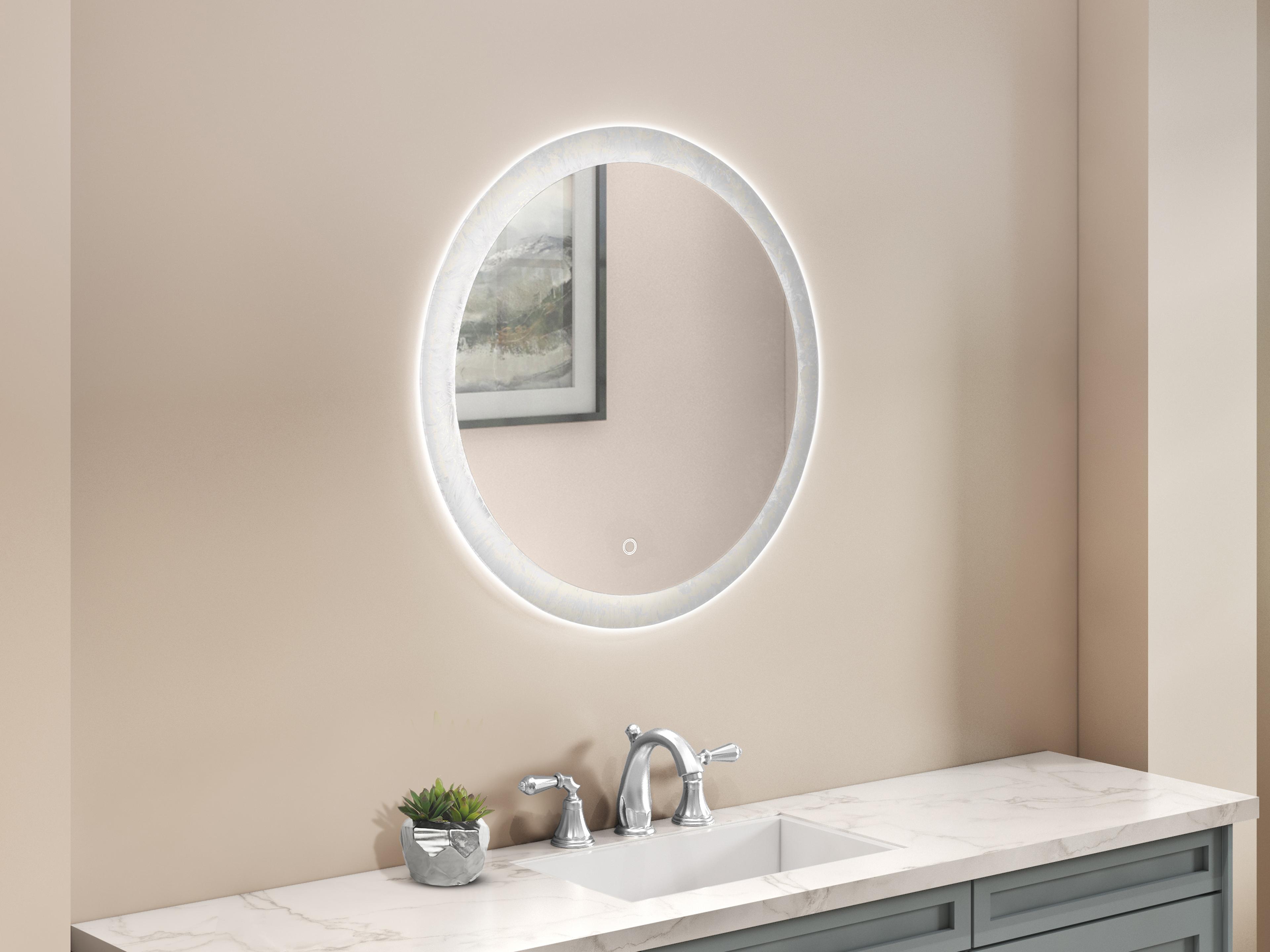 Artcraft Reflections Frost Round Wall Mirror