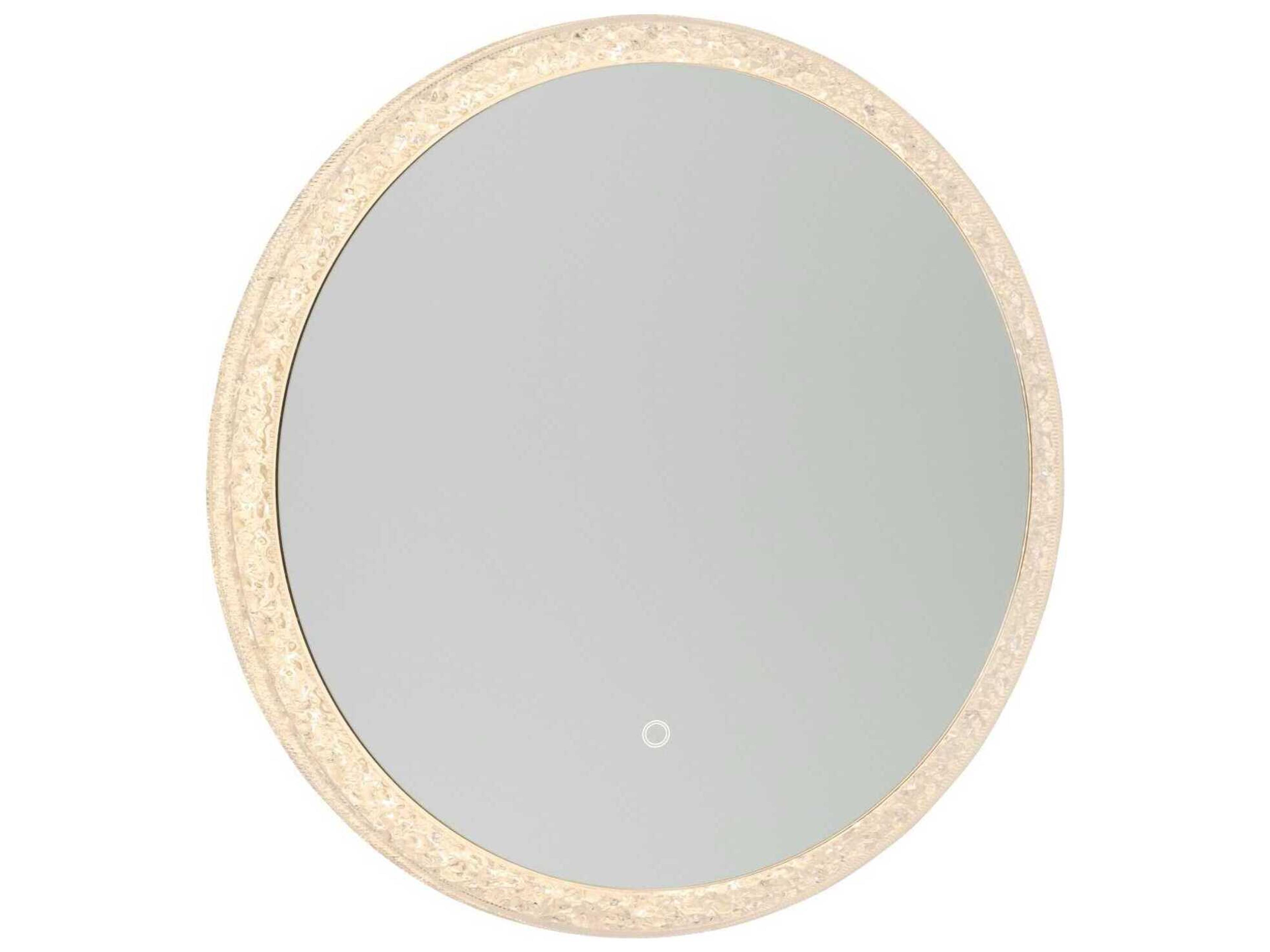 Reflections LED Mirror with Crystalline Frame