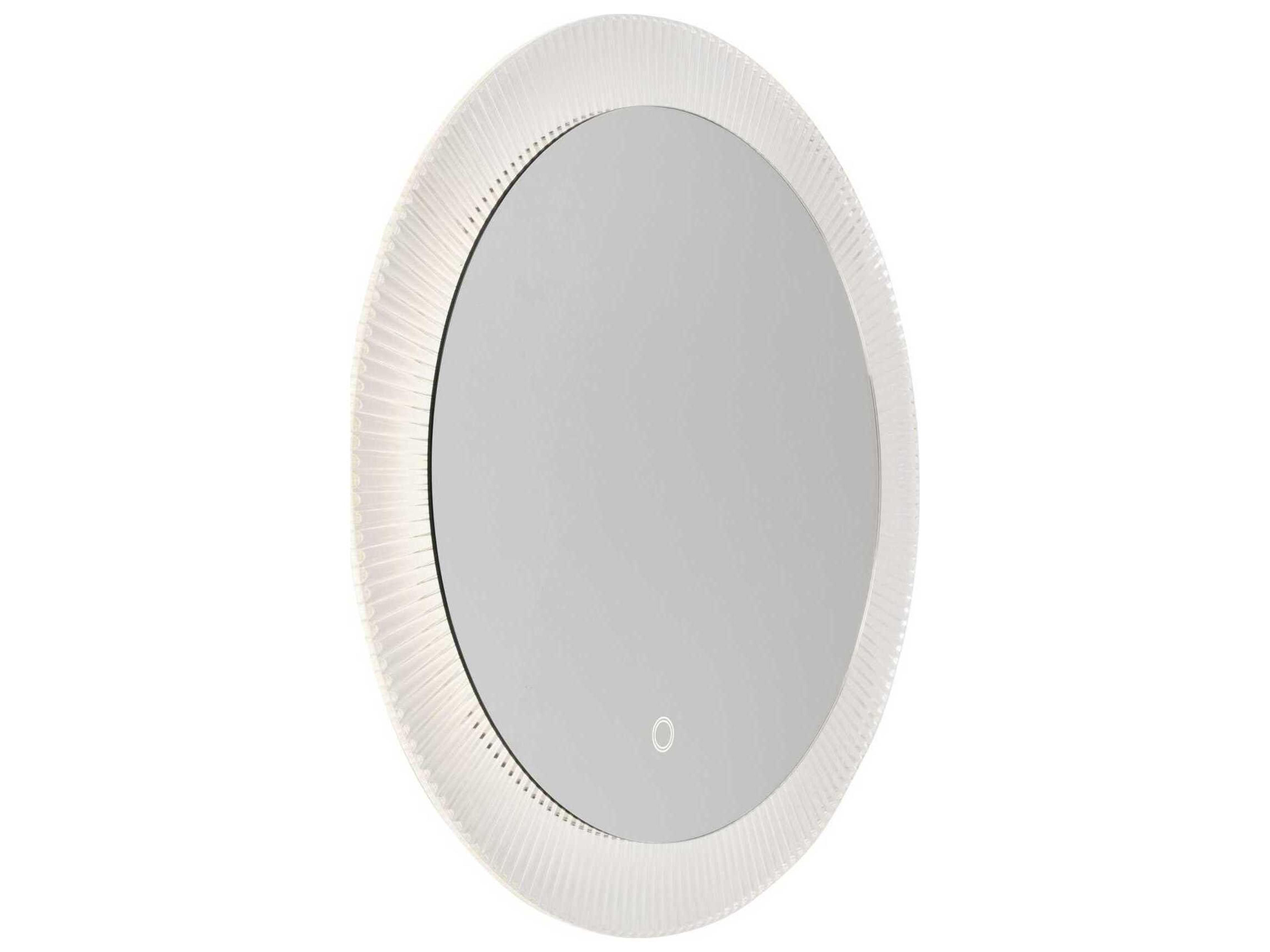 Artcraft Reflections Clear Round Wall Mirror