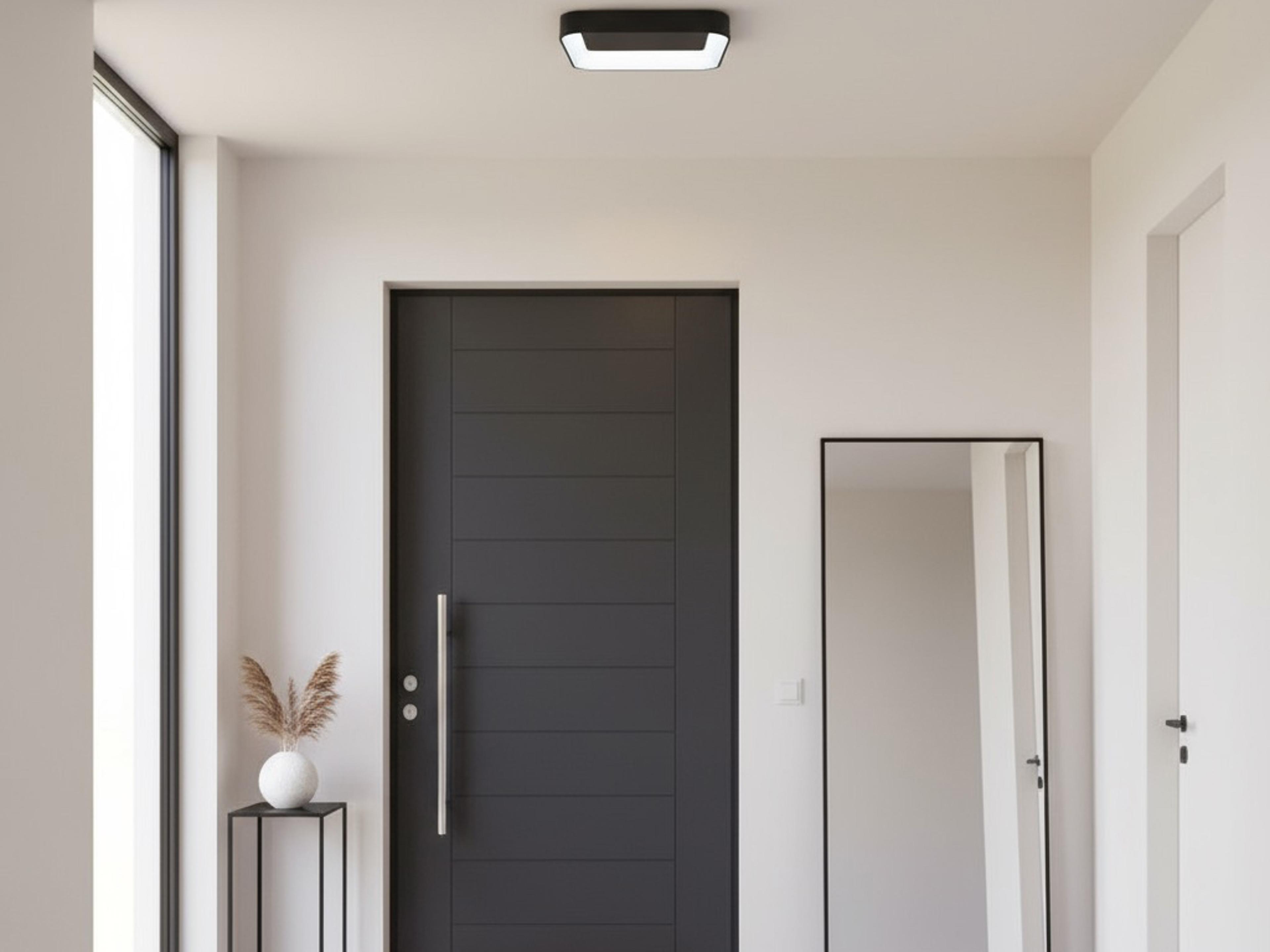 Artcraft Lazio Black LED Flush Mount