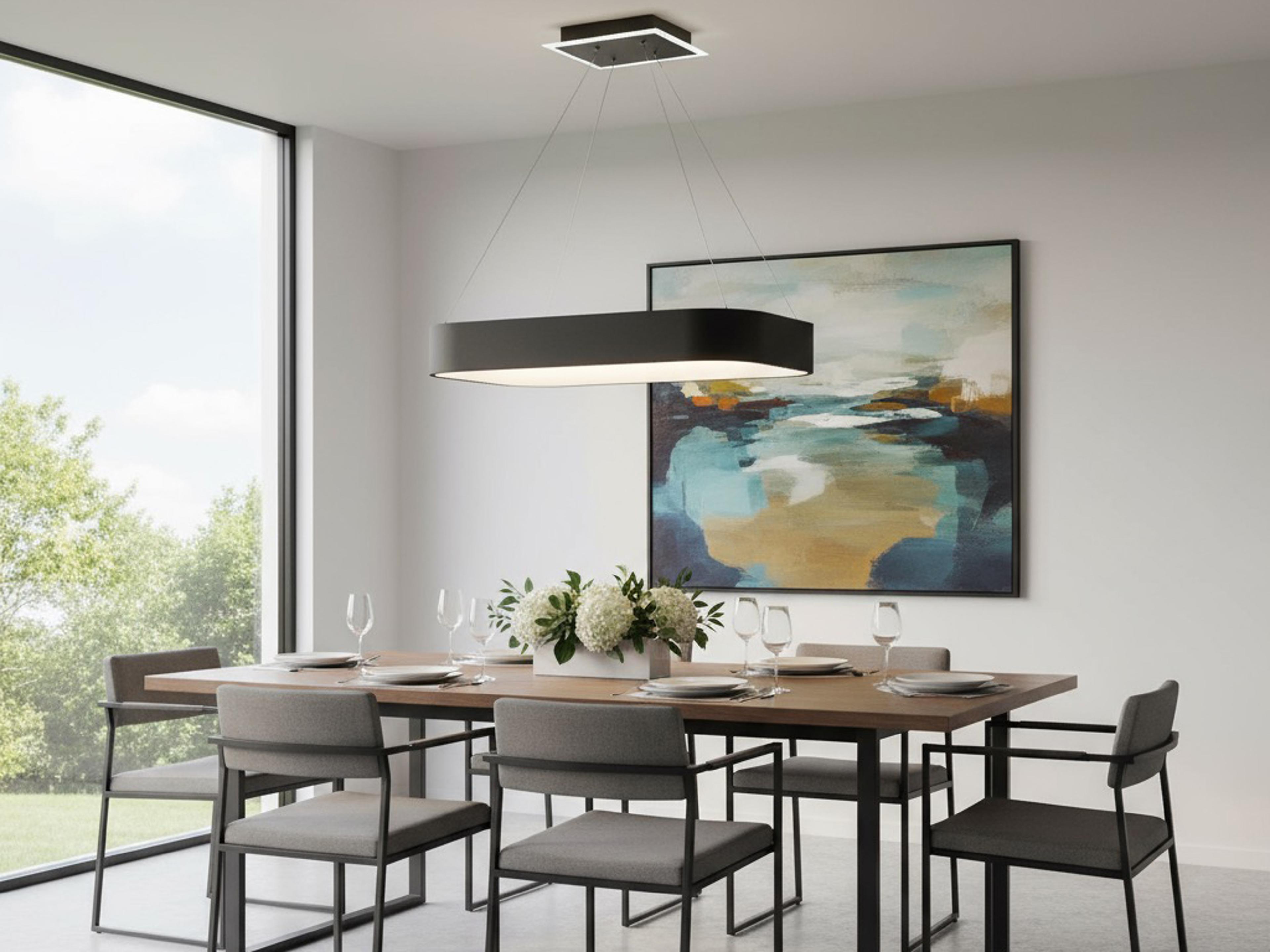 Artcraft Lazio Black LED Pendant