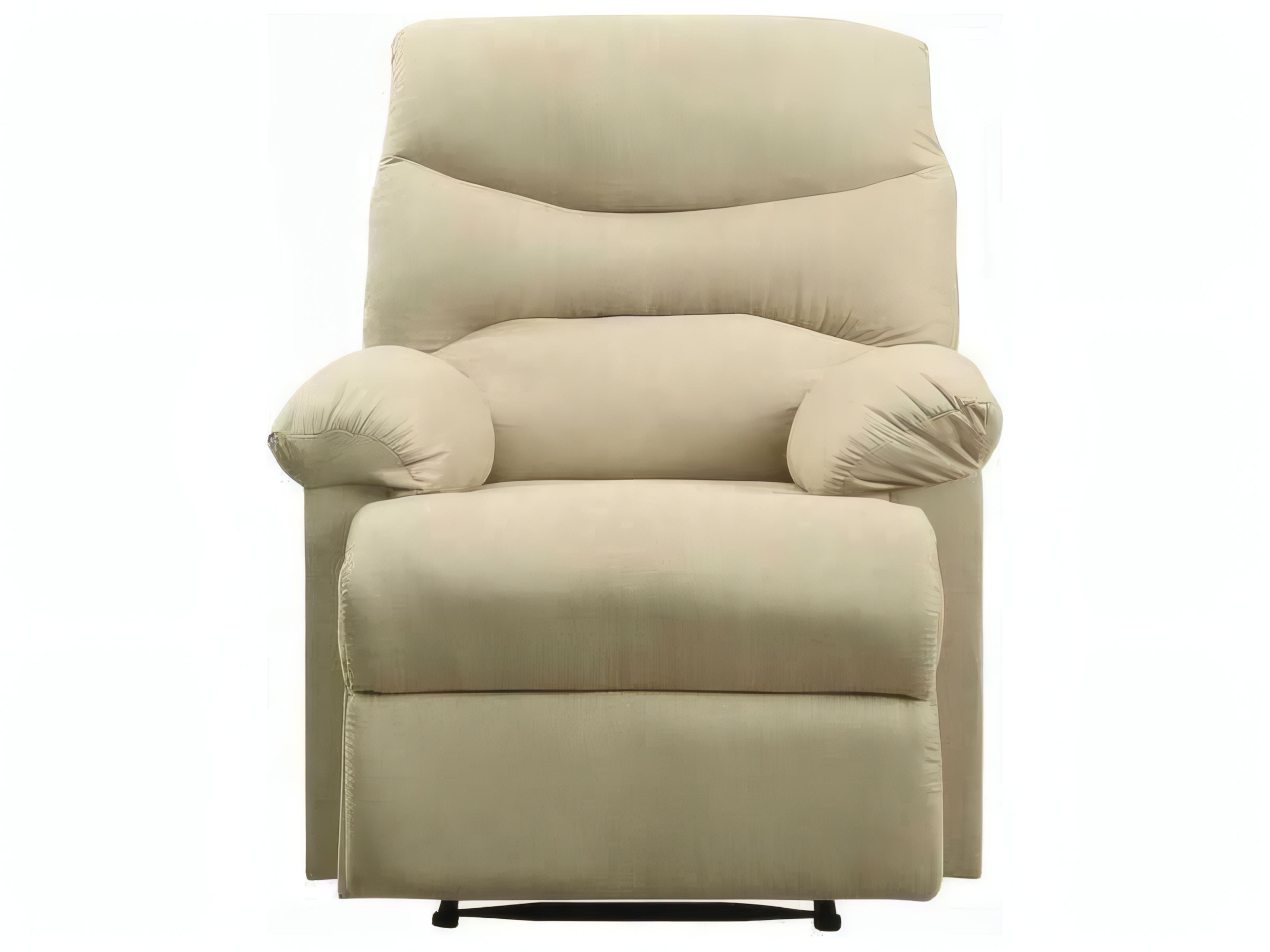 Acme Furniture Arcadia Beige Microfiber Upholstered Recliner
