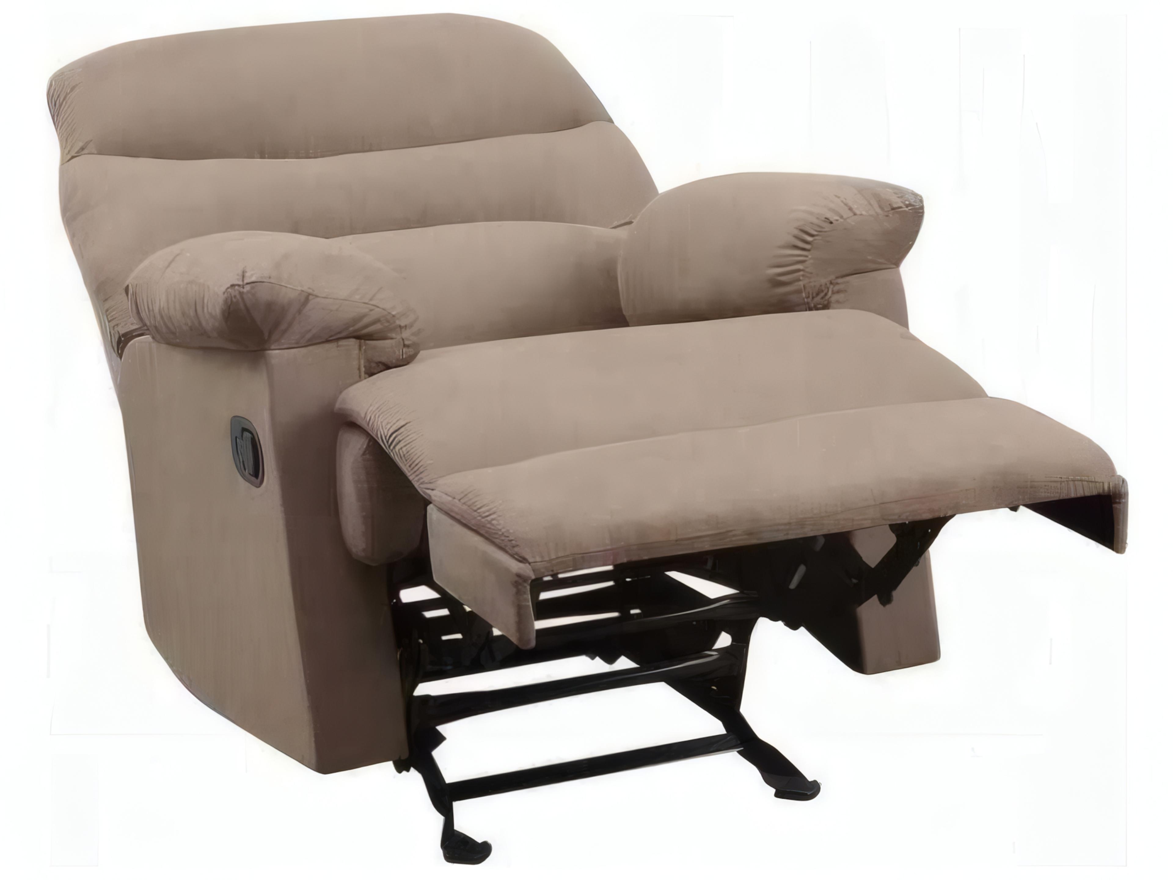 Acme Furniture Arcadia Light Brown Microfiber Upholstered Recliner