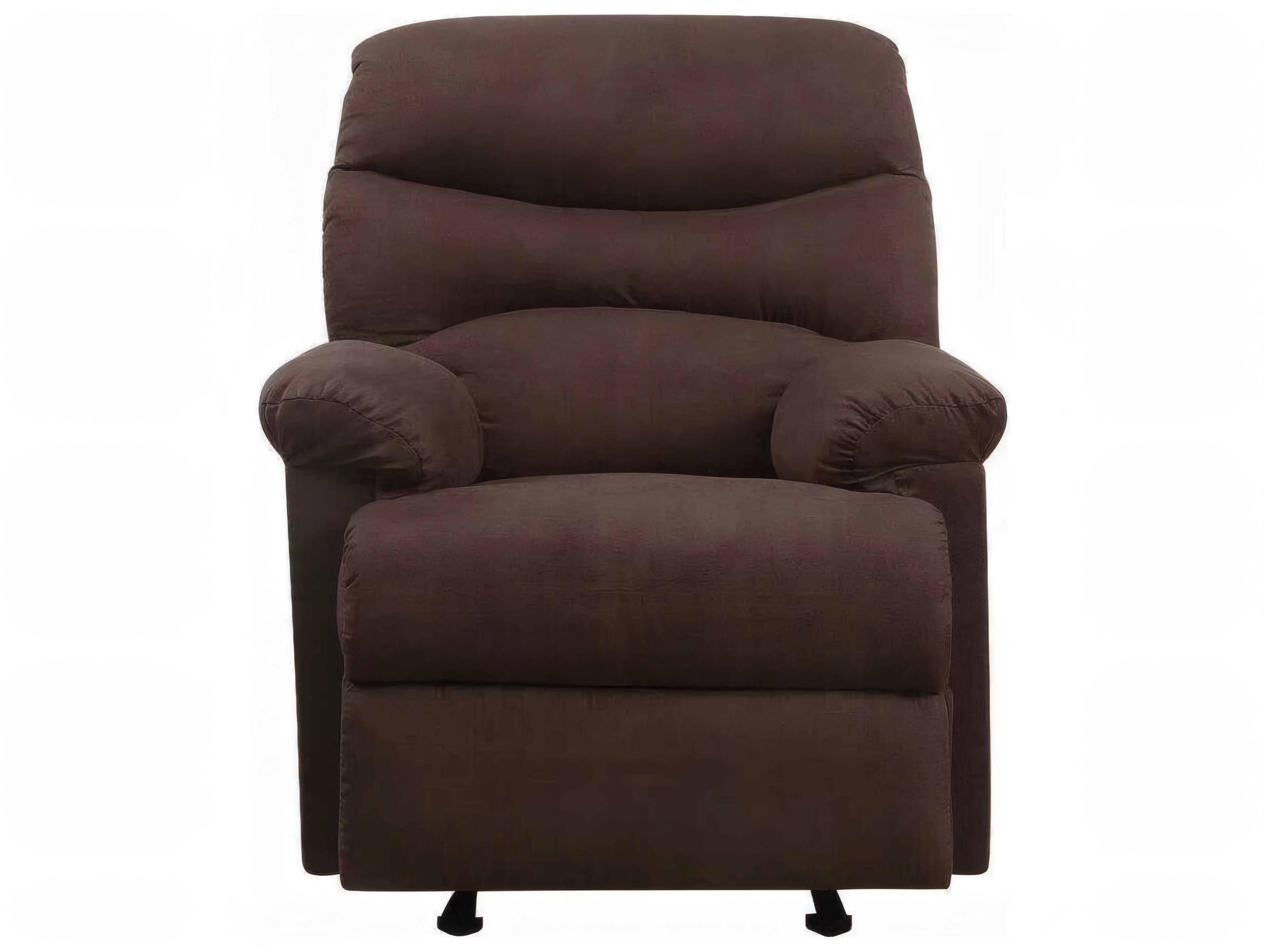 Acme Furniture Arcadia Chocolate Microfiber Brown Upholstered Recliner