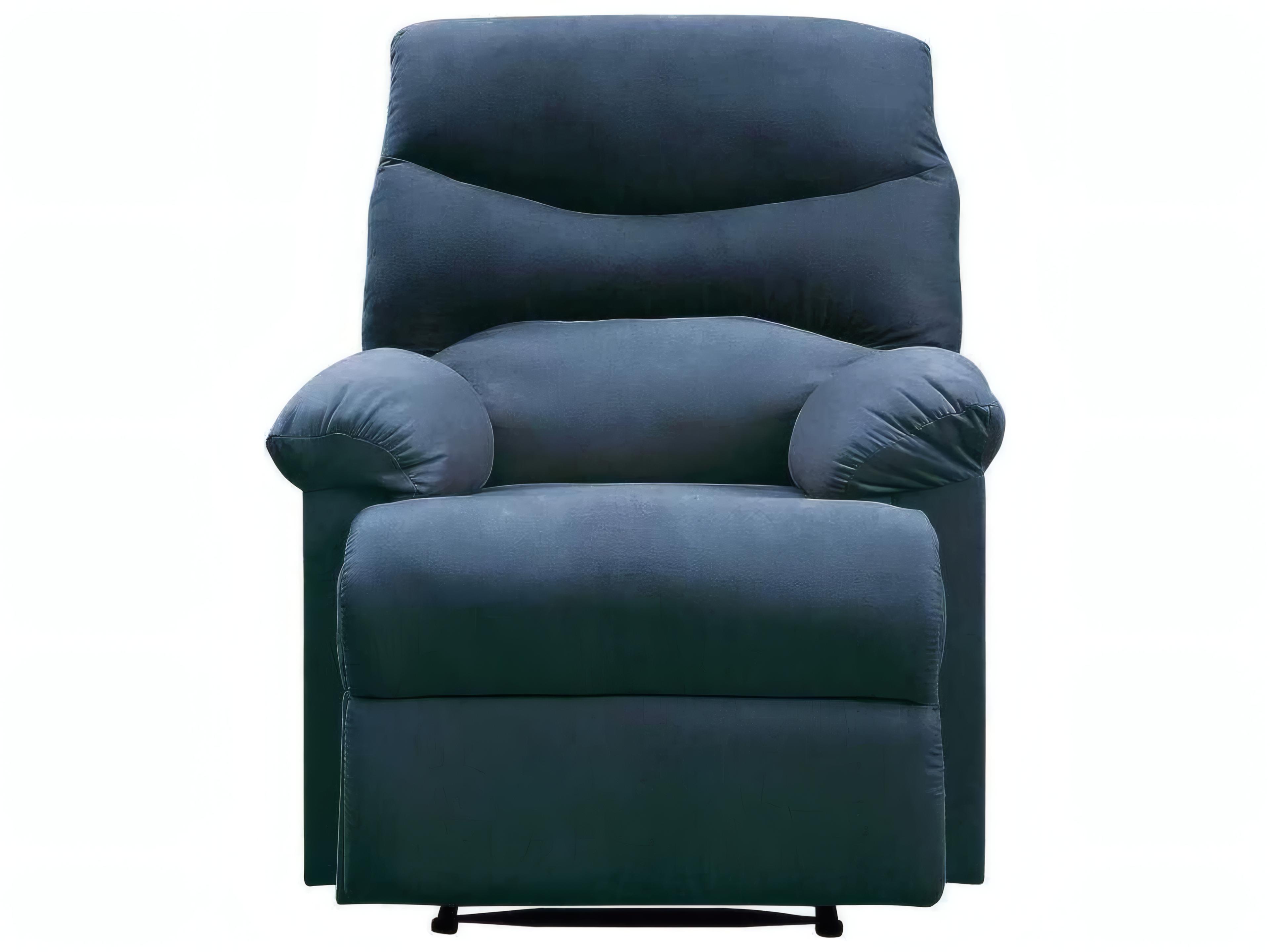 Acme Furniture Arcadia Blue Woven Fabric Upholstered Recliner