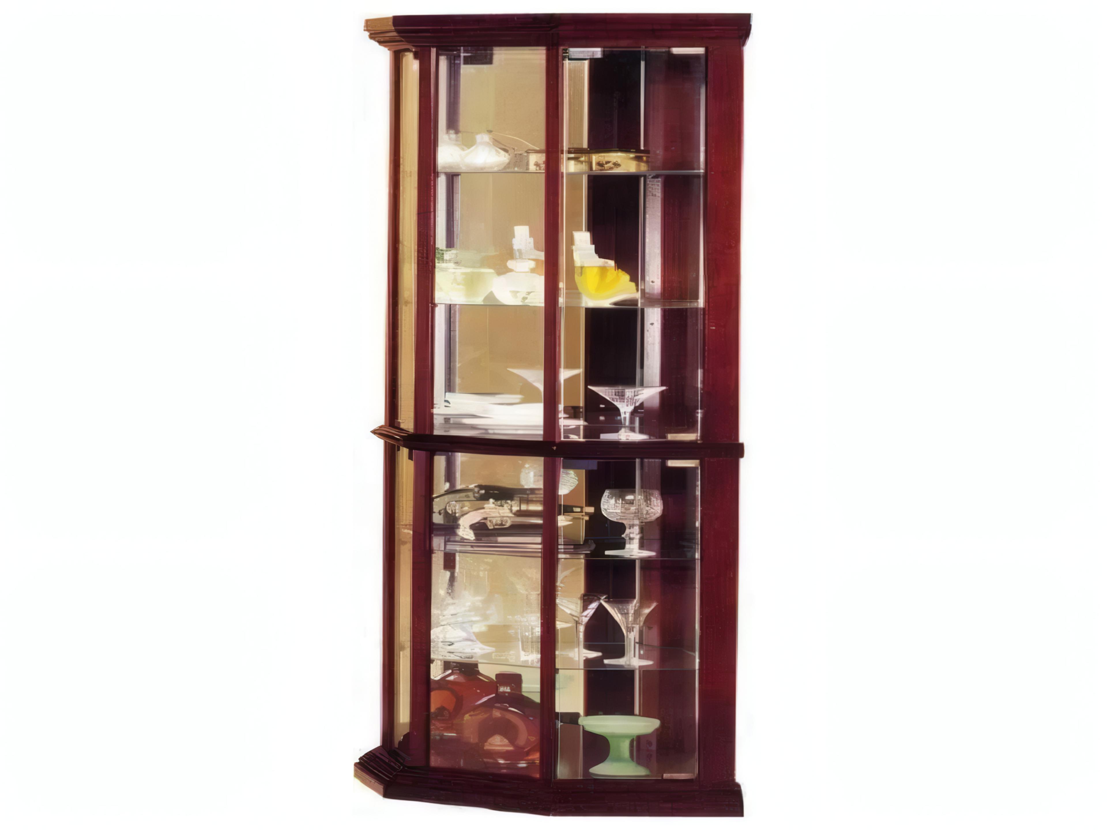 Acme Furniture Solid Wood Cherry Display Cabinet