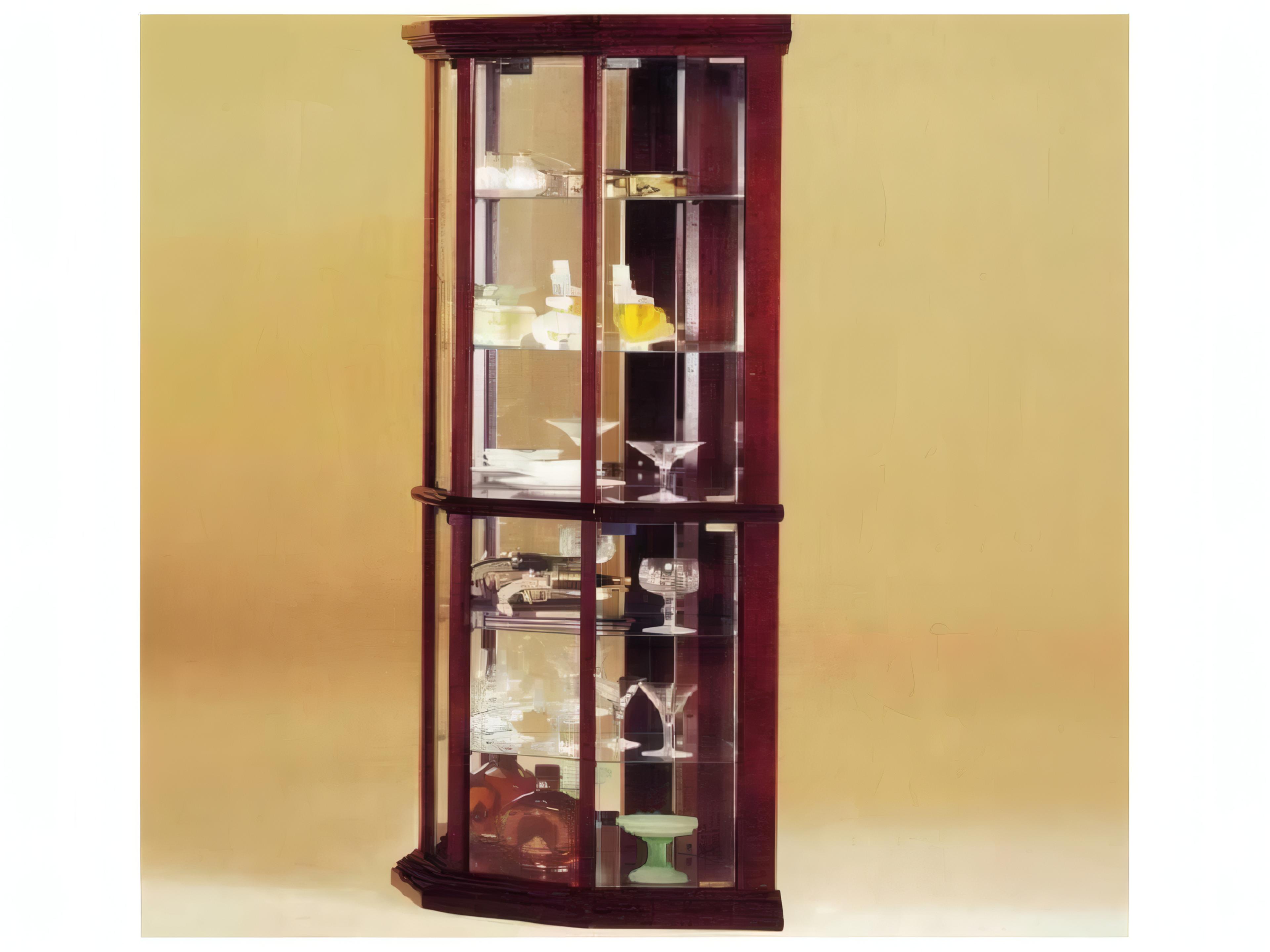 Acme Furniture Solid Wood Cherry Display Cabinet
