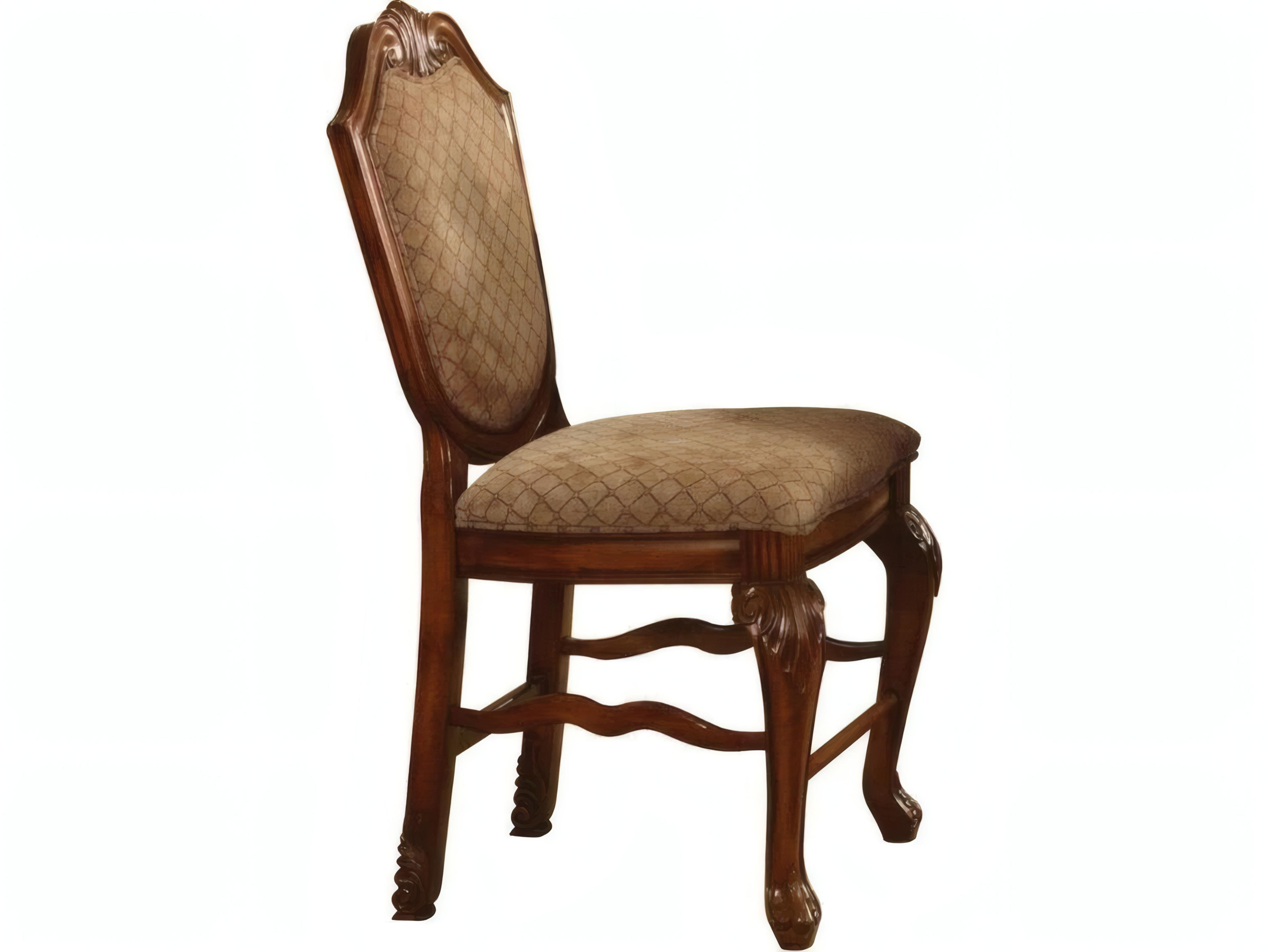 Chateau De Ville Fabric Cherry Upholstered Counter Stool