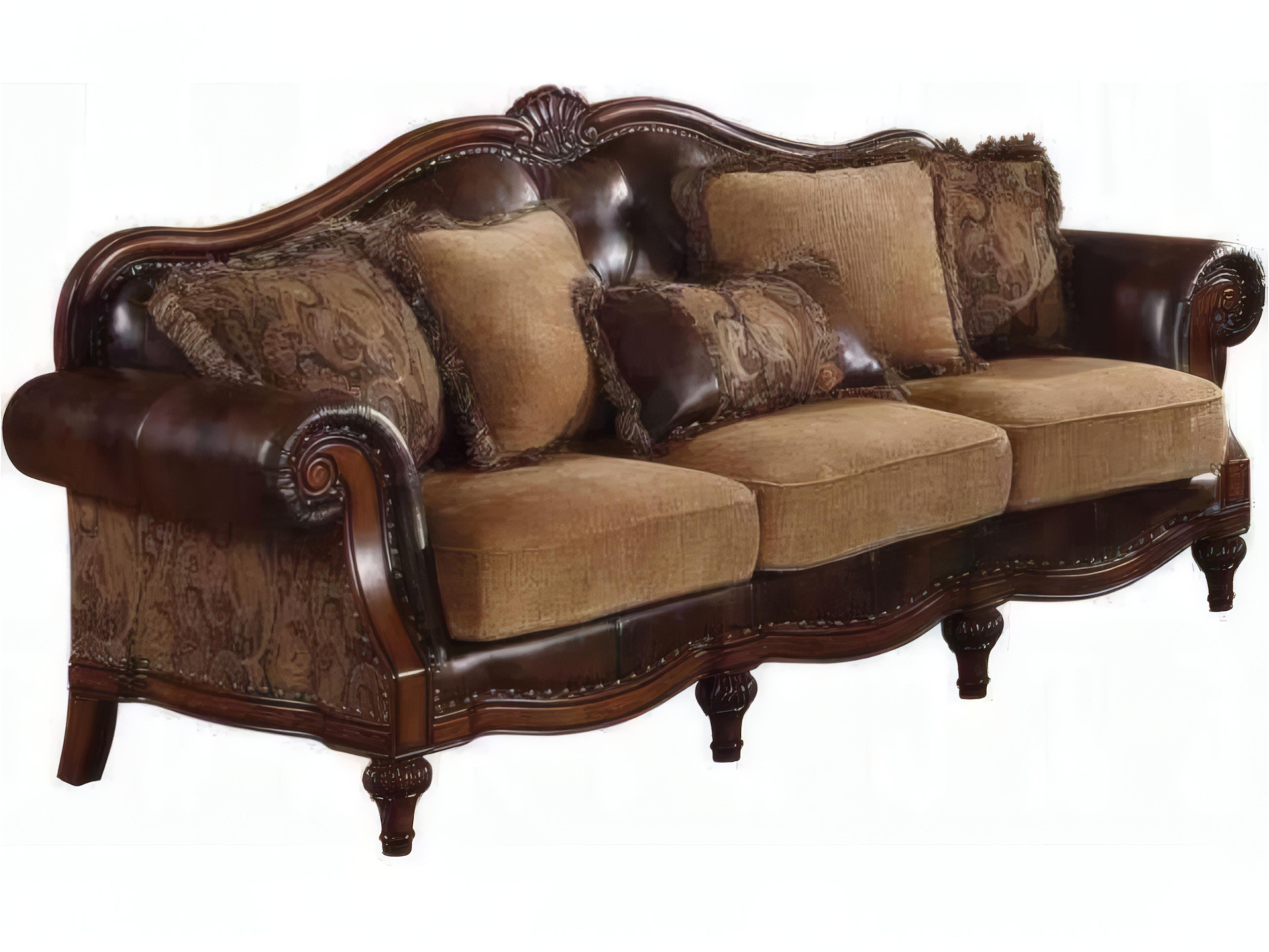 Dreena Brown Upholstered Sofa