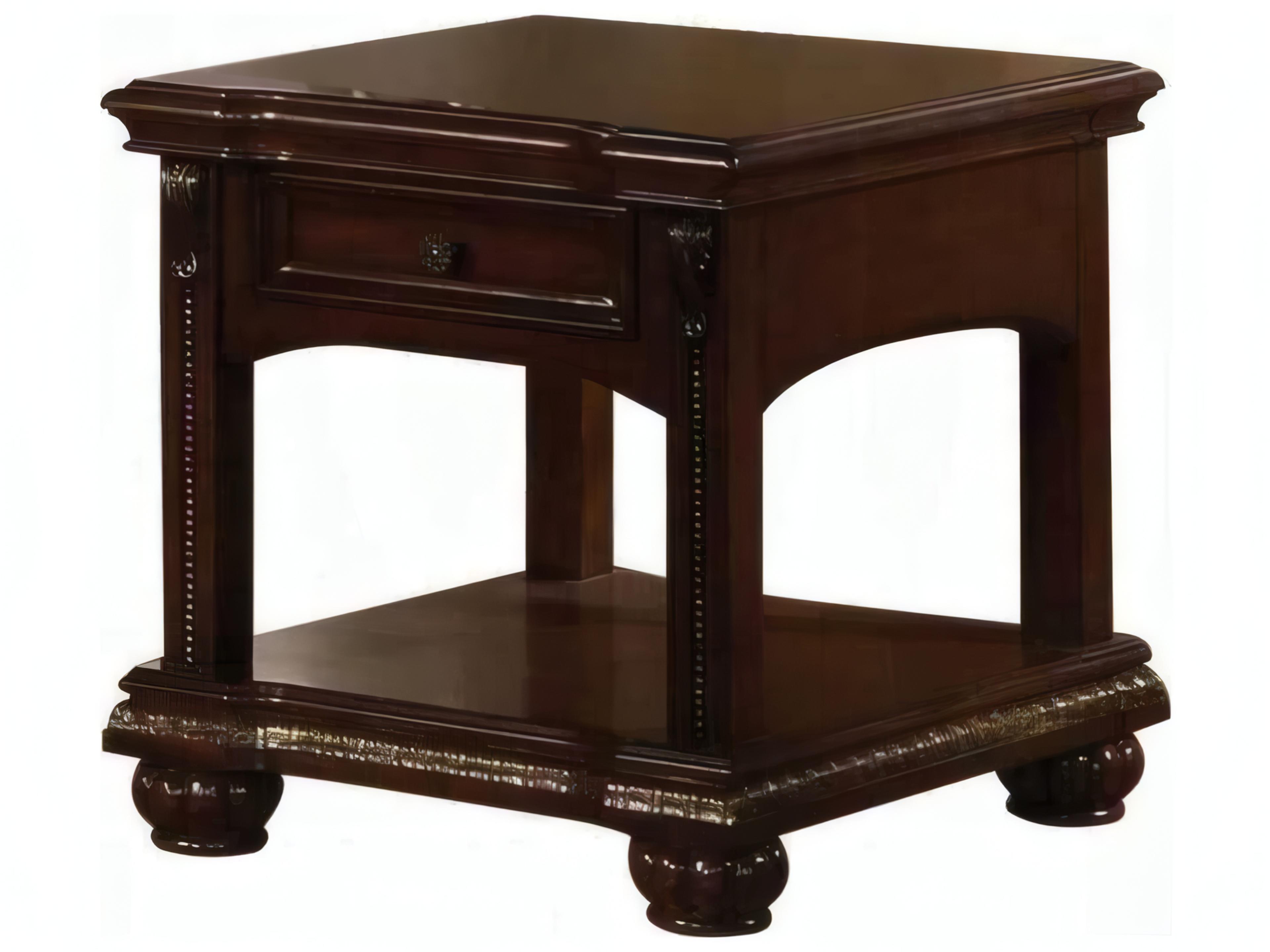 Anondale Rectangular Wood Cherry End Table