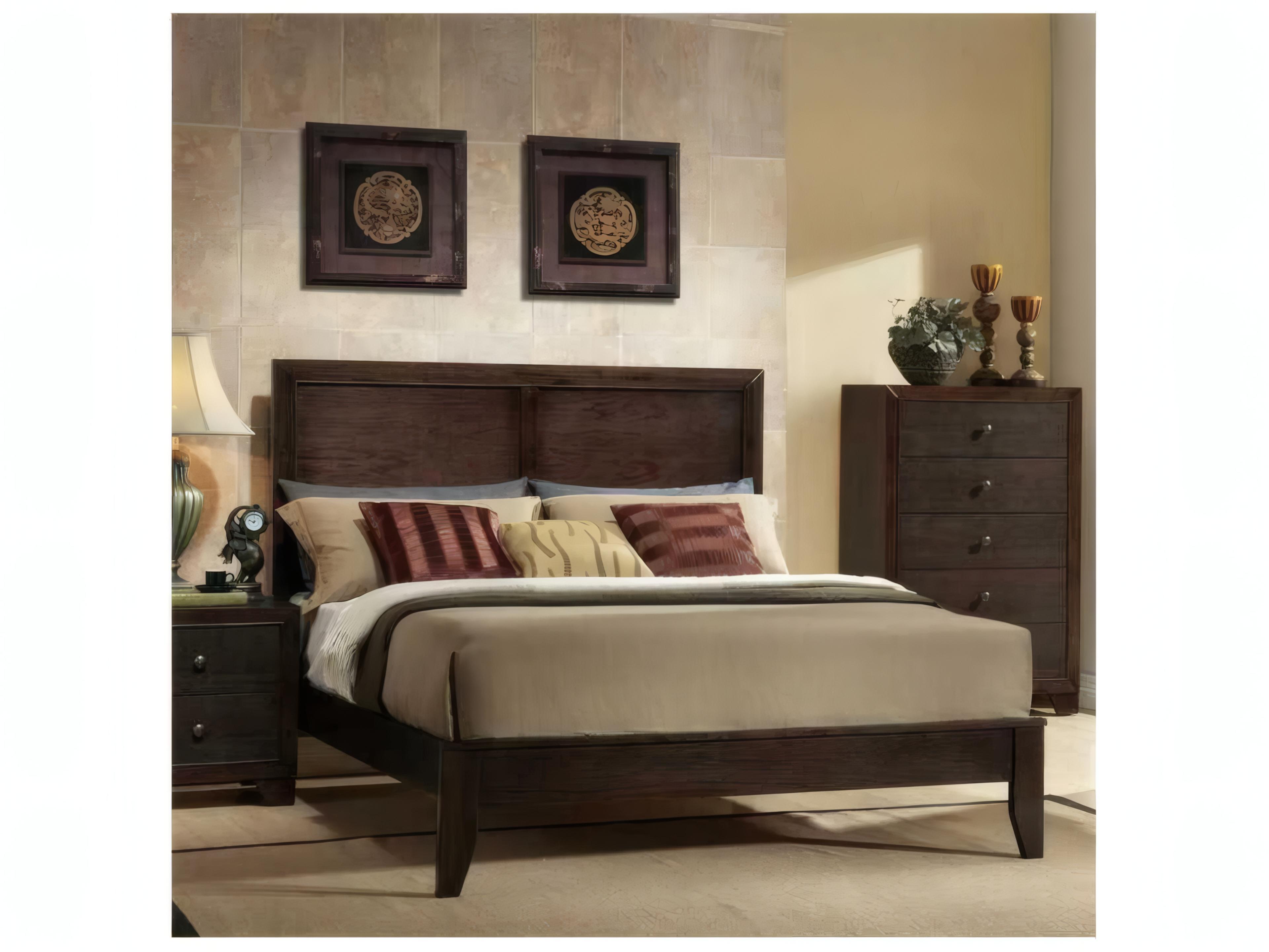 Acme Furniture Madison Espresso Brown Rubberwood Wood California King Platform Bed