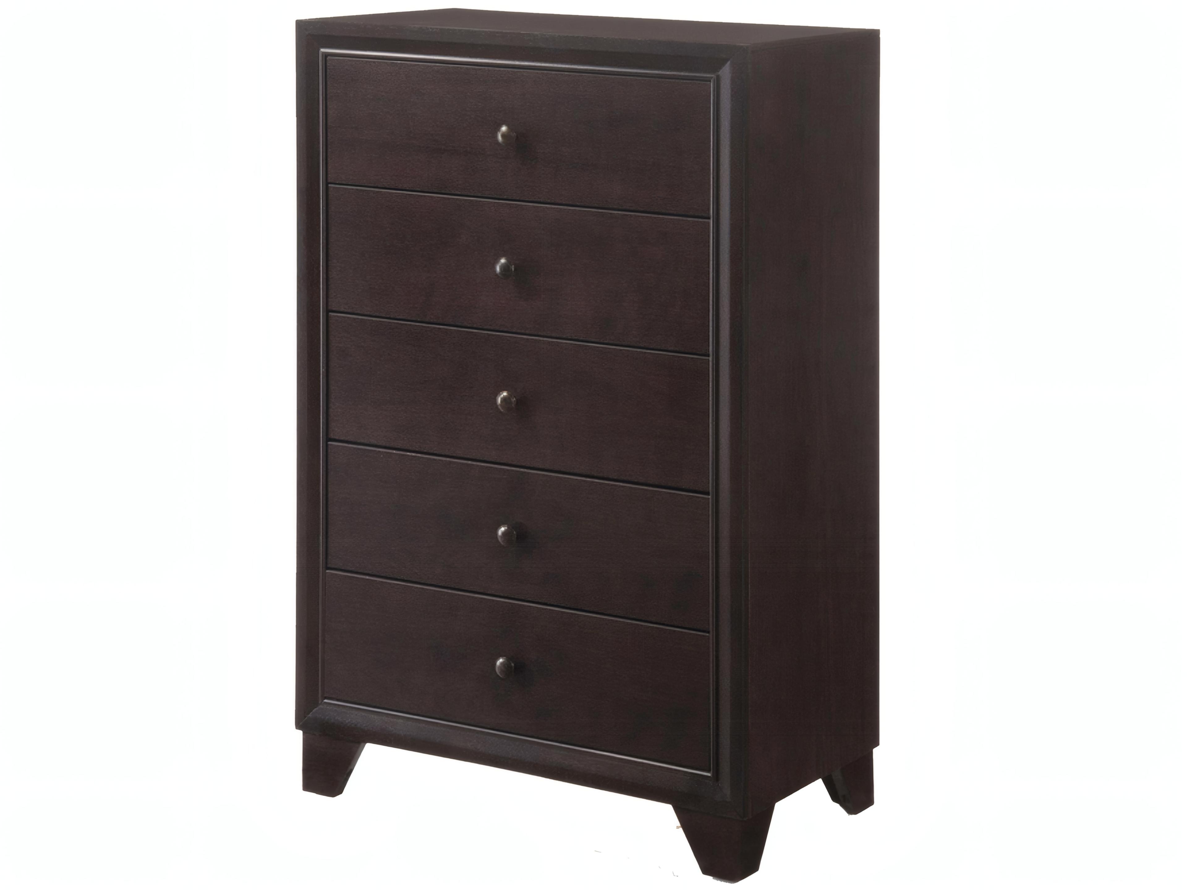 Madison Espresso Brown Rubberwood Accent Chest
