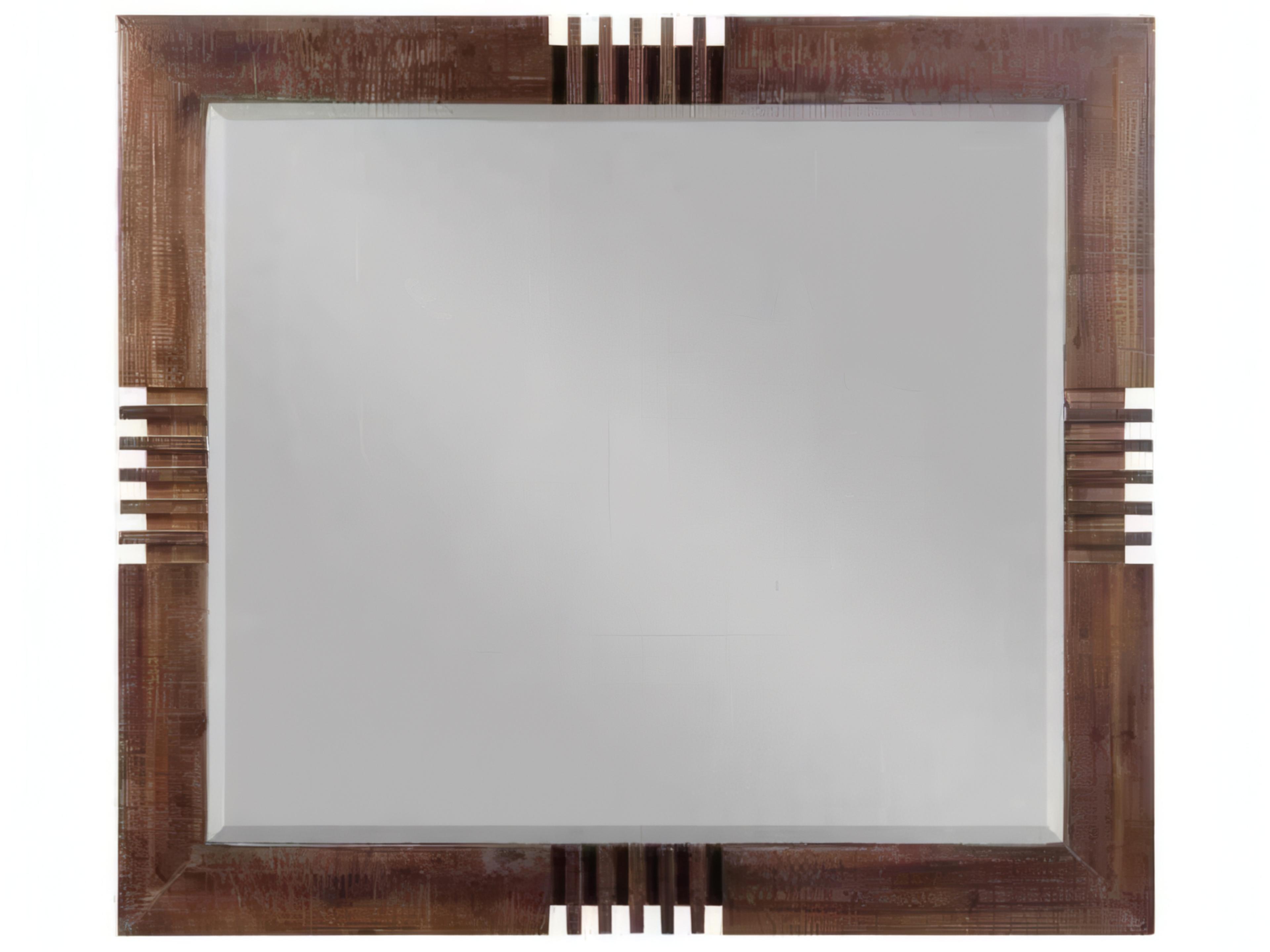 Acme Furniture Andria Reclaimed Oak Rectangular Wall Mirror