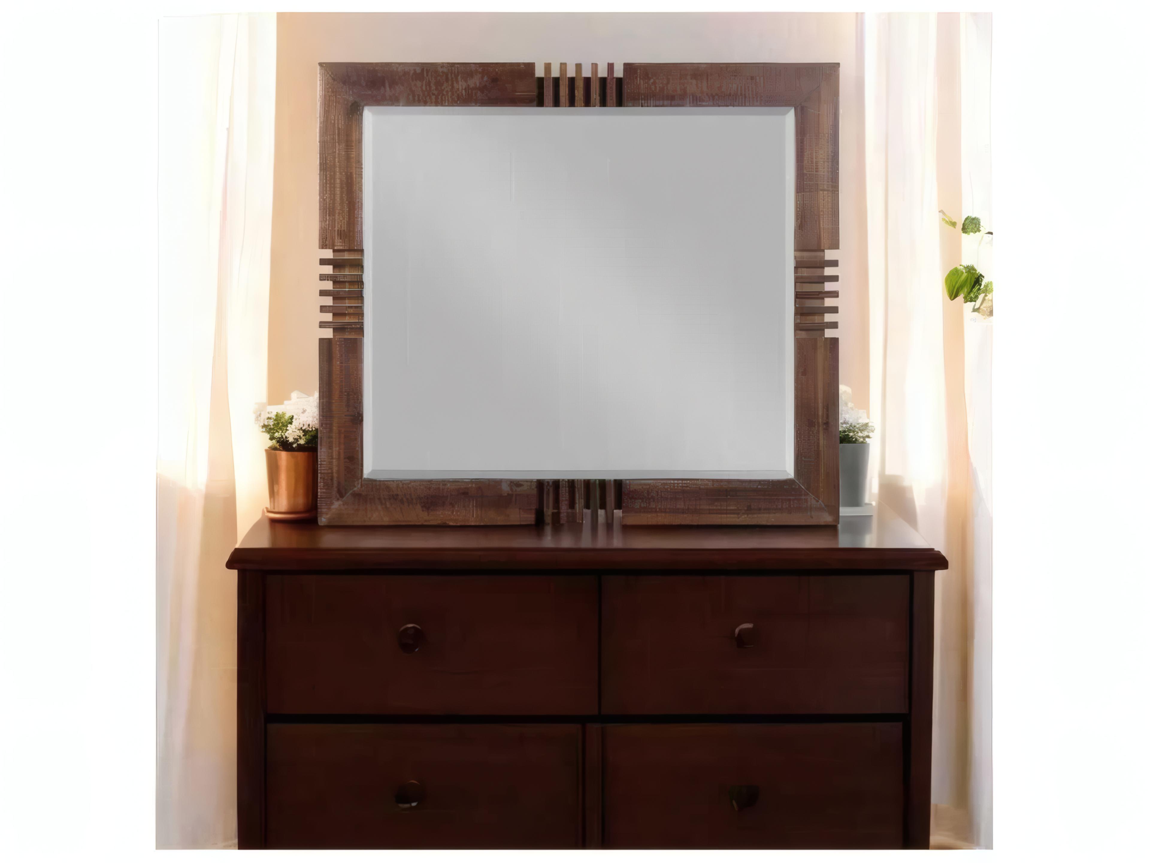 Acme Furniture Andria Reclaimed Oak Rectangular Wall Mirror