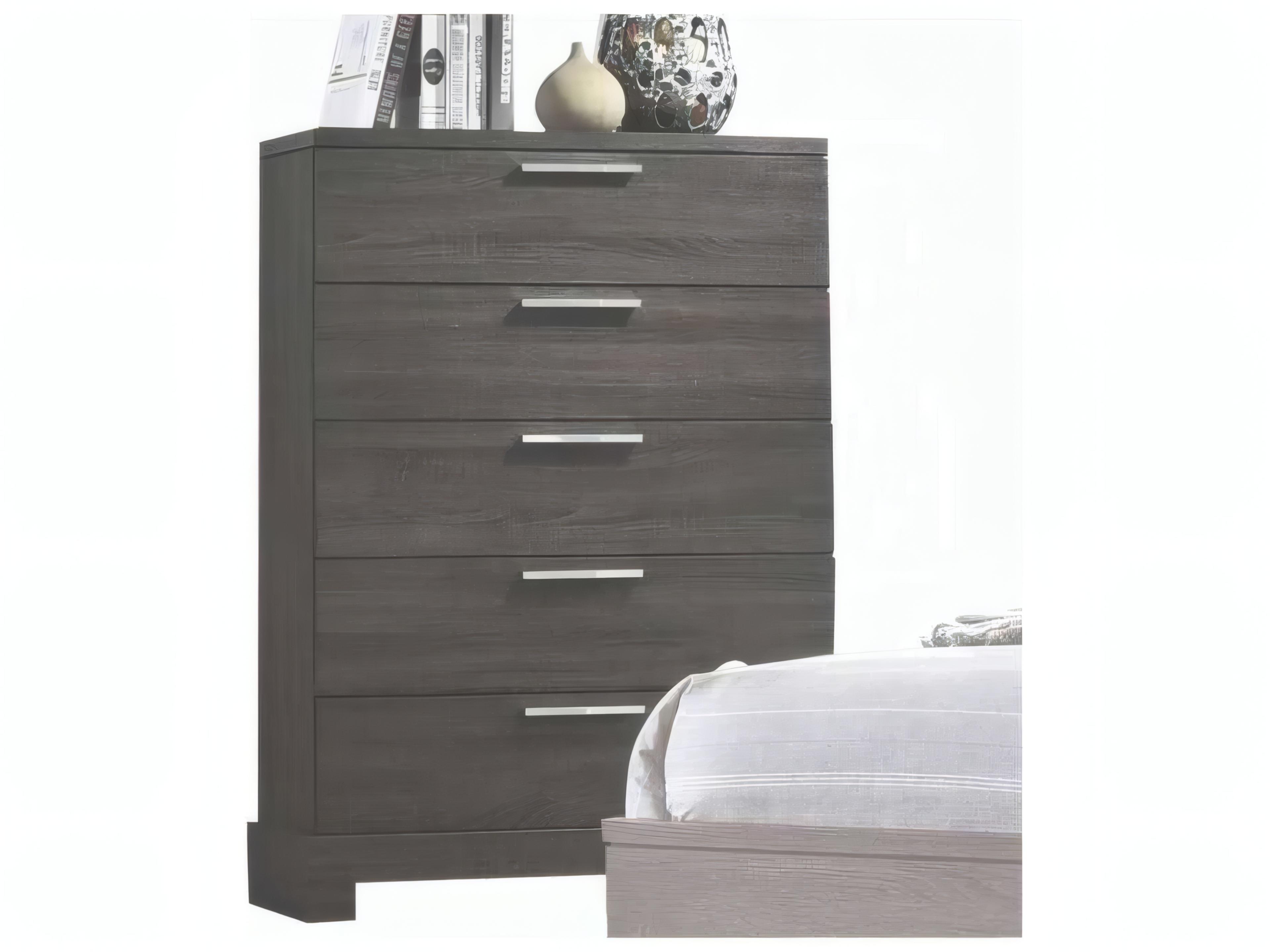 Lantha Gray Oak Rubberwood Accent Chest