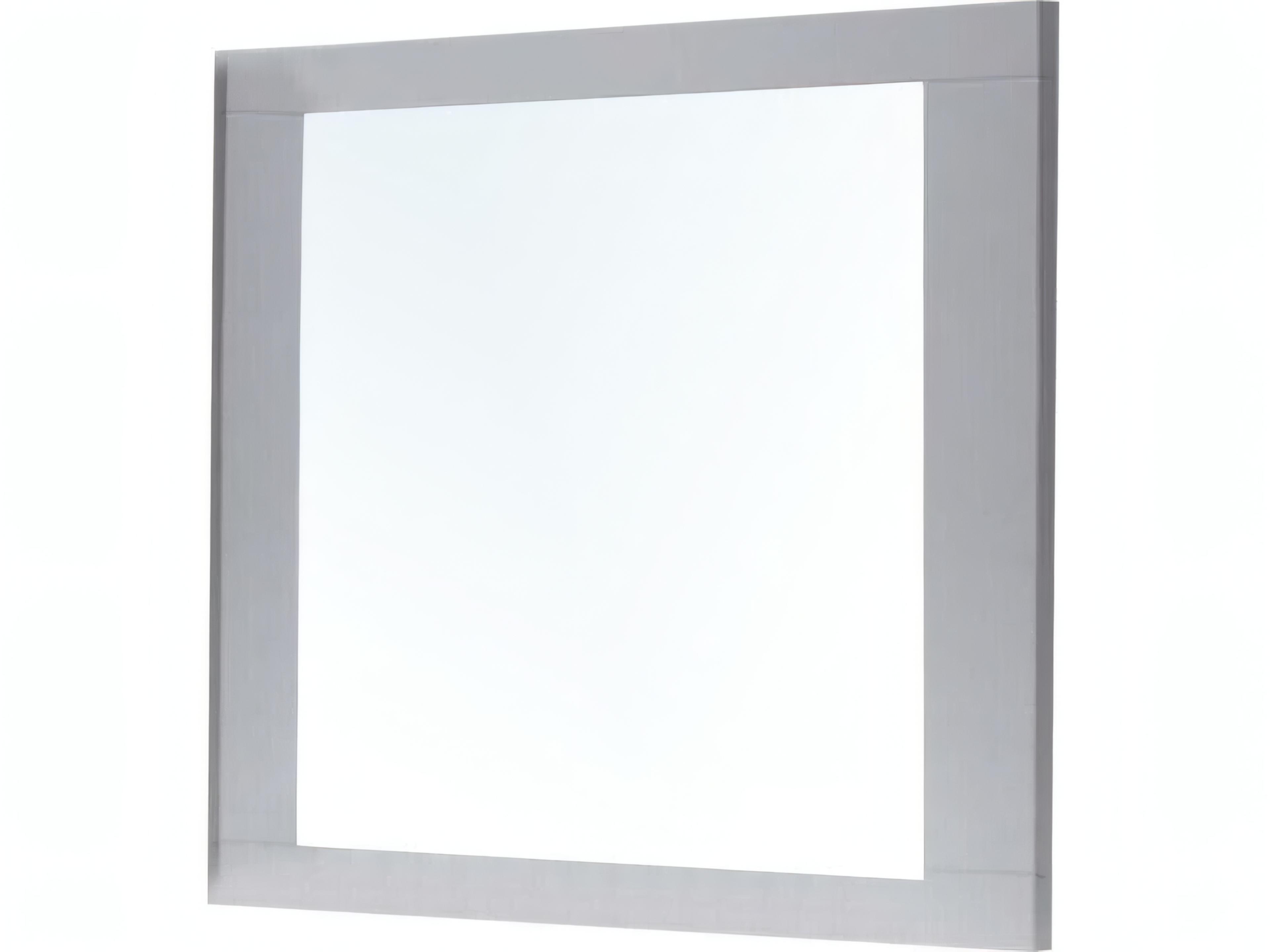 Lorimar White Chrome Leg Rectangular Wall Mirror
