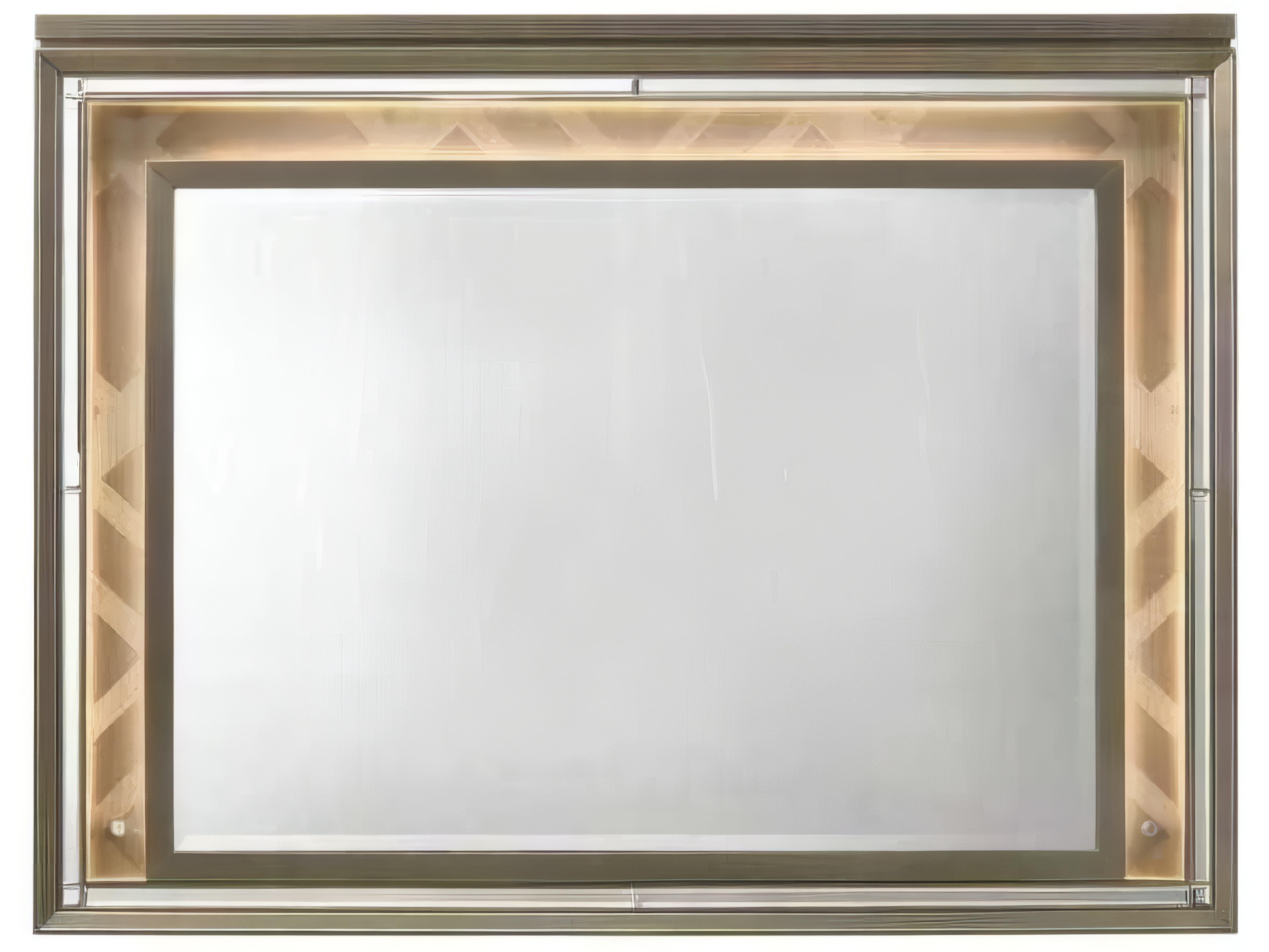 Skylar Dark Champagne Rectangular Dresser Mirror